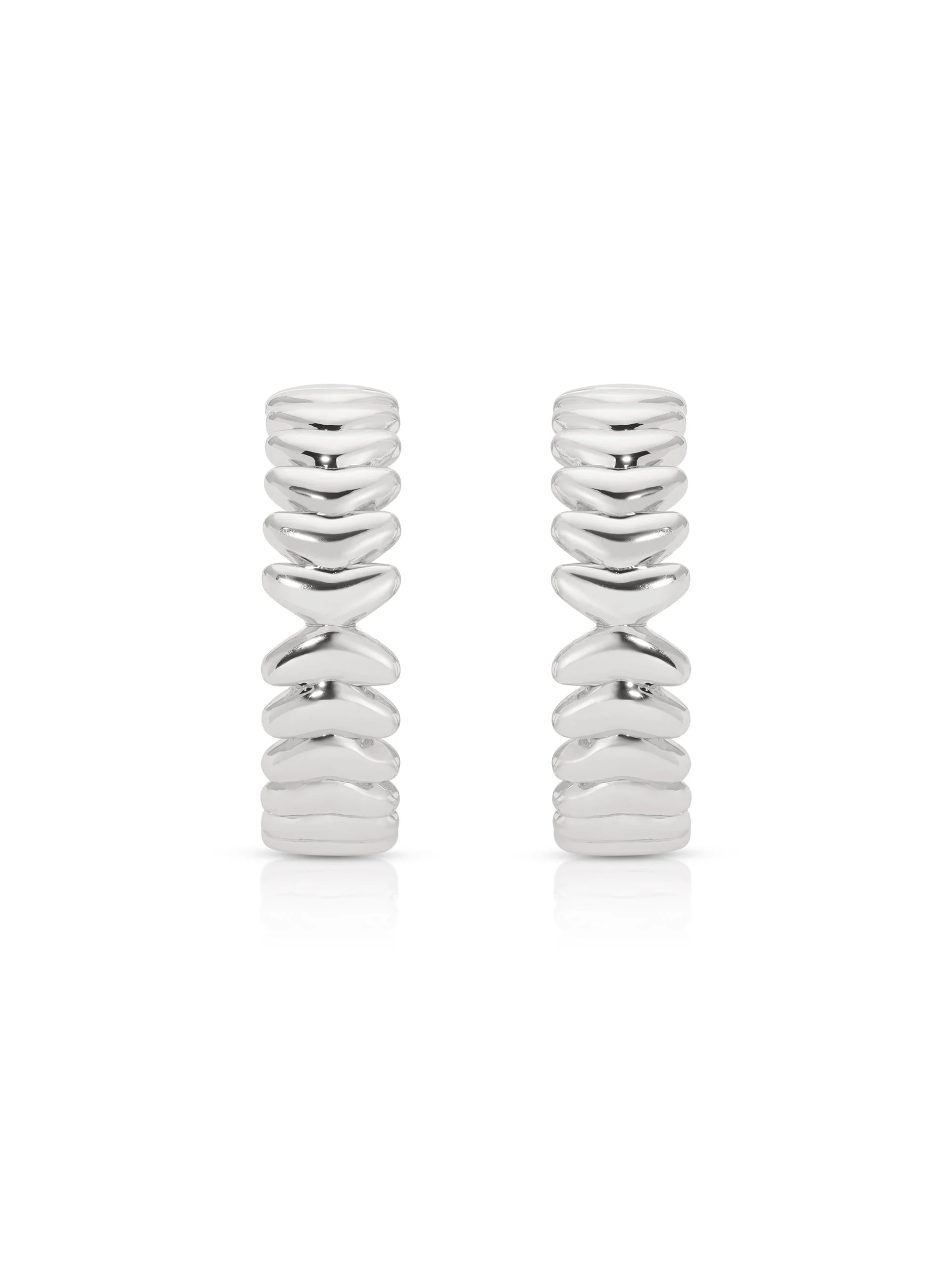Medium Metal Moderna Hoops - Image 4