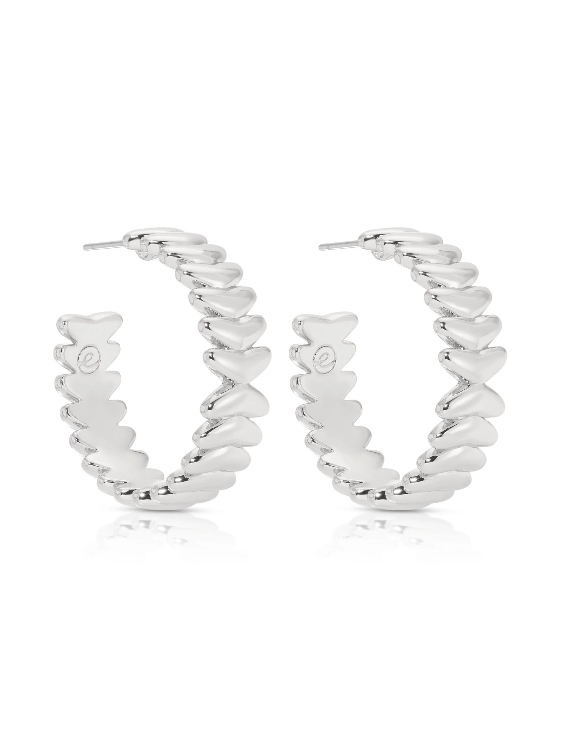 Medium Metal Moderna Hoops - Image 6