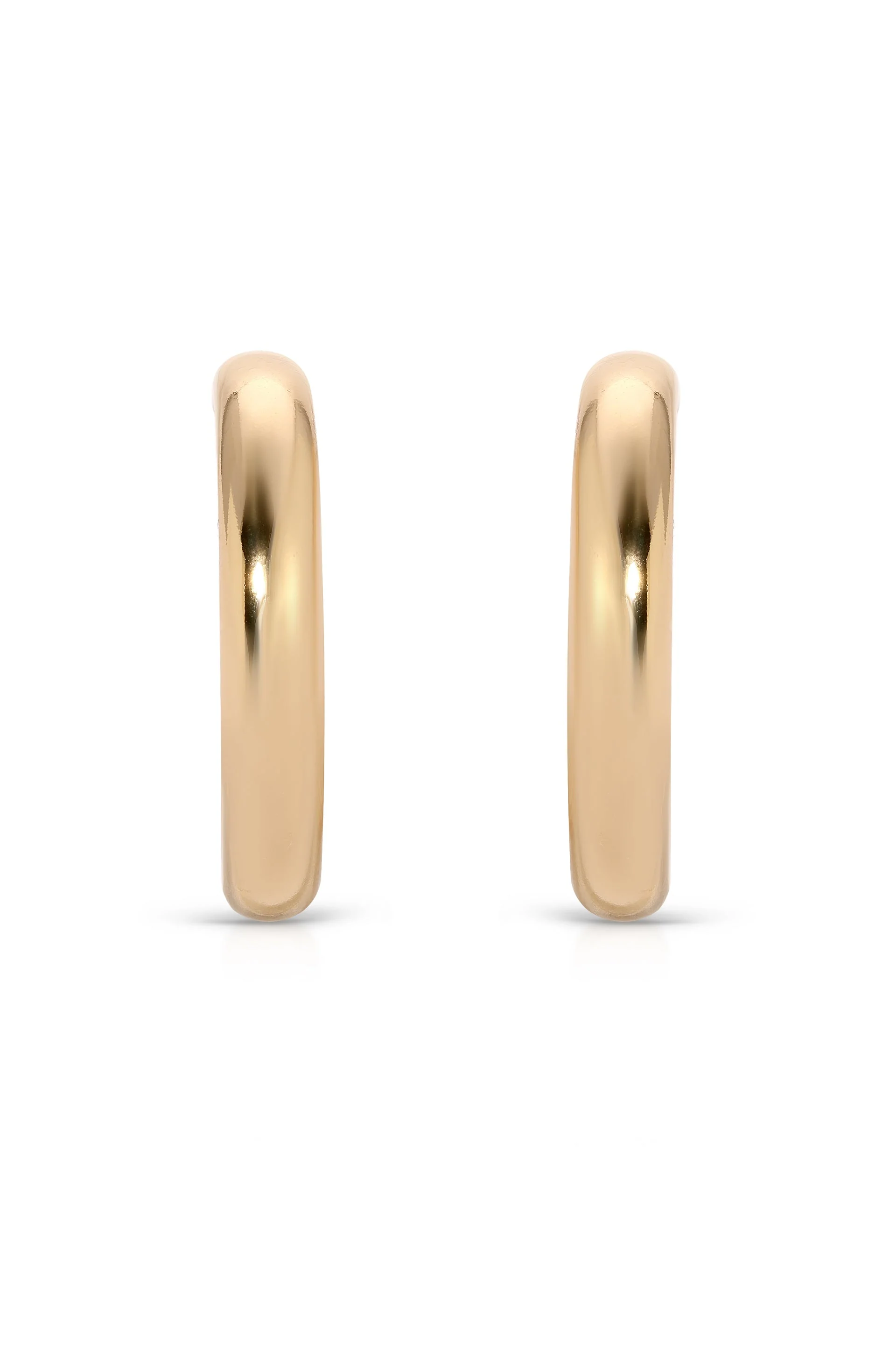 Medium Thick Classic Hoops - Image 5