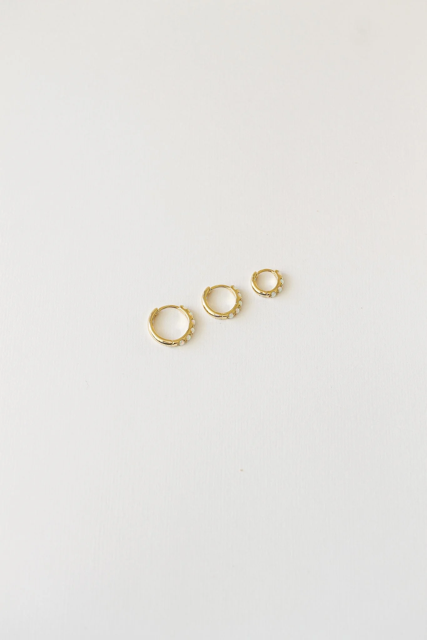 Micro Opal Hoop Earring - Image 7