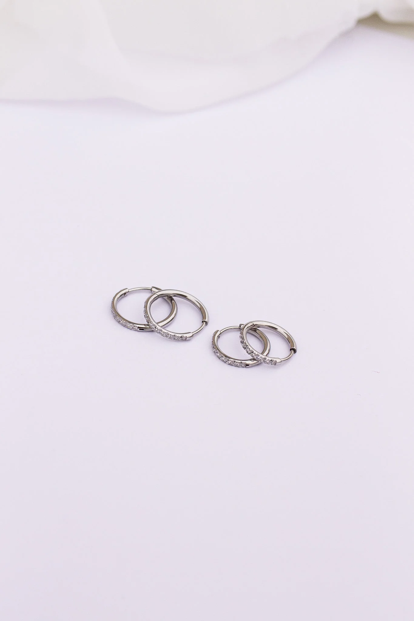 Mini Crystal Hoop Earring - Image 12