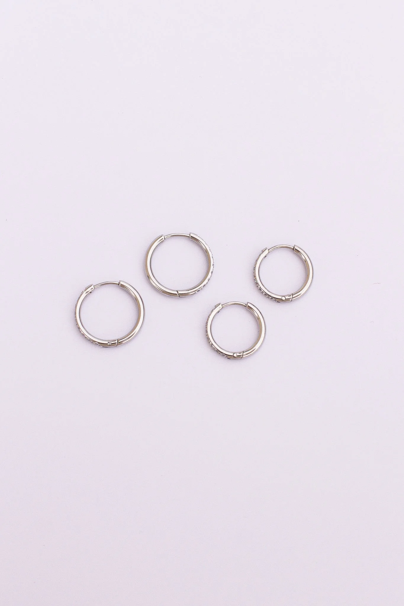 Mini Crystal Hoop Earring - Image 14