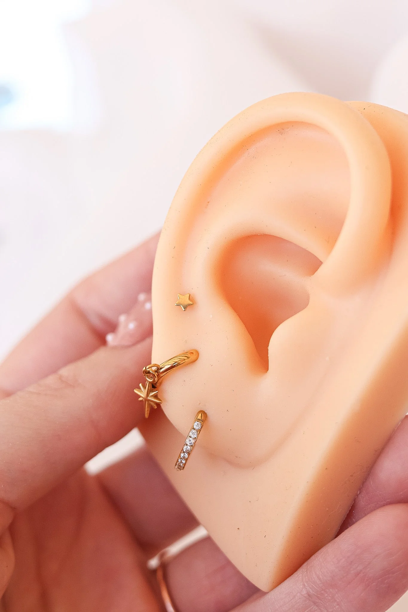 Mini Star Flat Back Stud Earring - Image 12