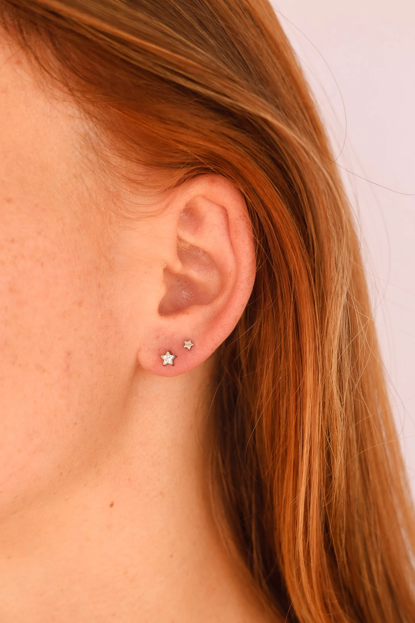 Mini Star Flat Back Stud Earring - Image 2