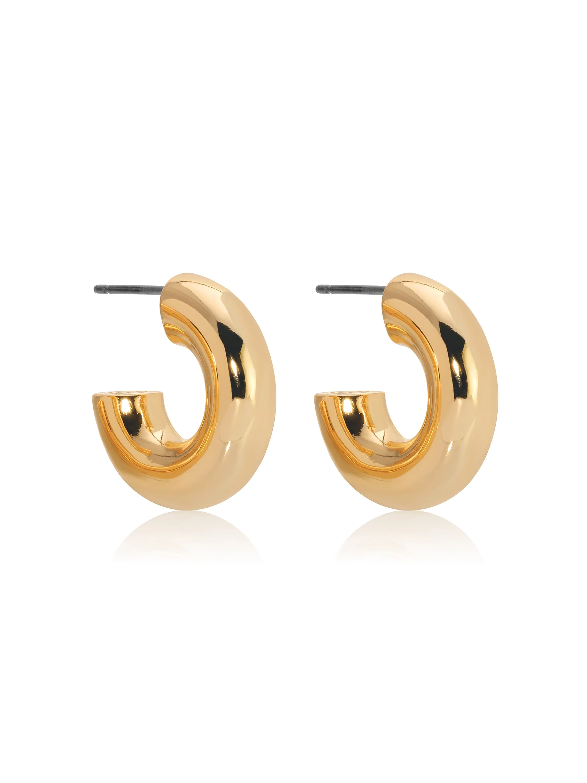 Mini Thick Classic Hoops - Image 6