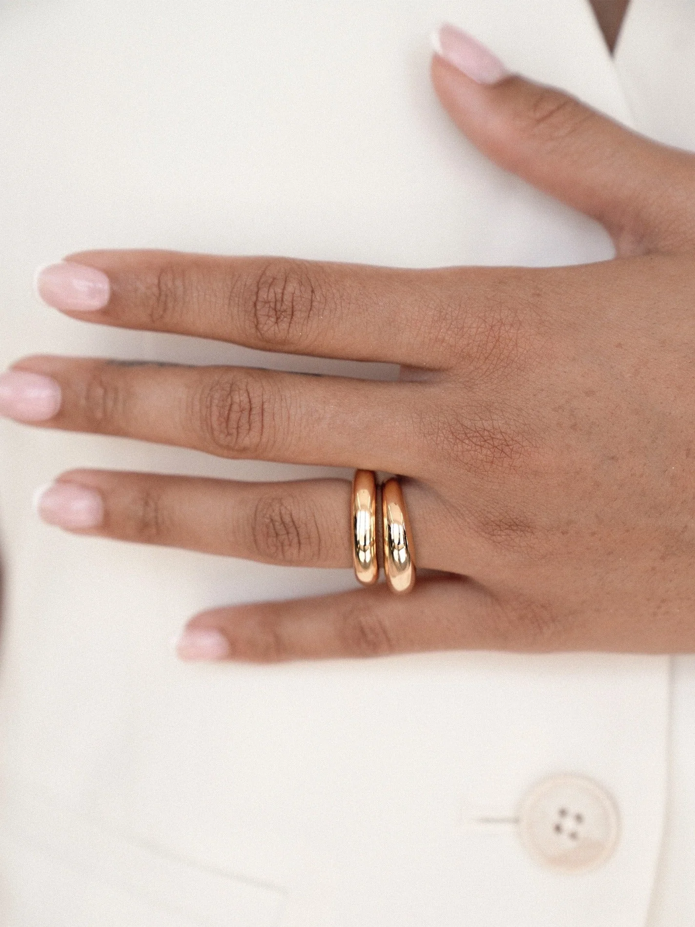 Modern Dome Ring Set - Image 6