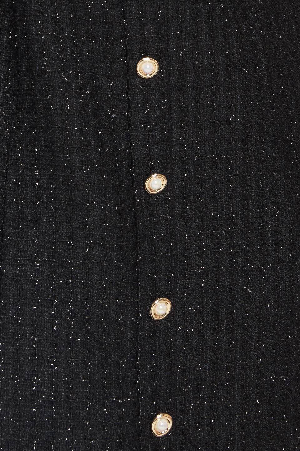 MONACO HOUR BLACK TWEED MINI DRESS - Image 8