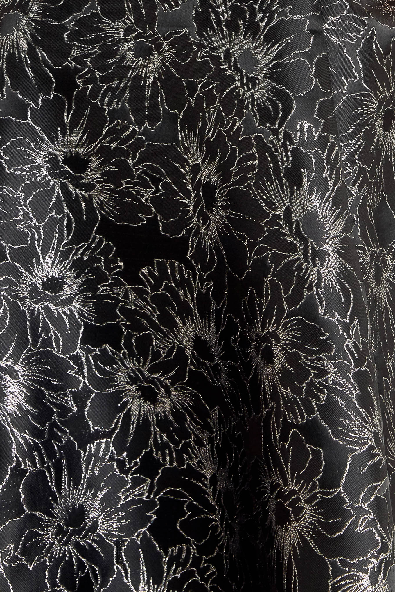 MYSTIC HOUR BLACK & SILVER JACQUARD MINI DRESS - Image 7