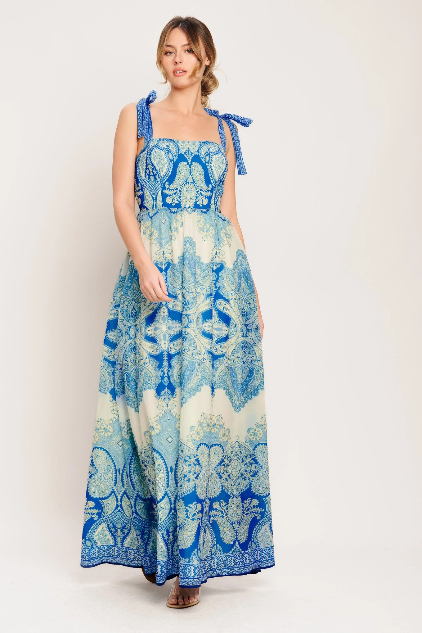 OCEAN TAPESTRY MAXI DRESS - Image 4