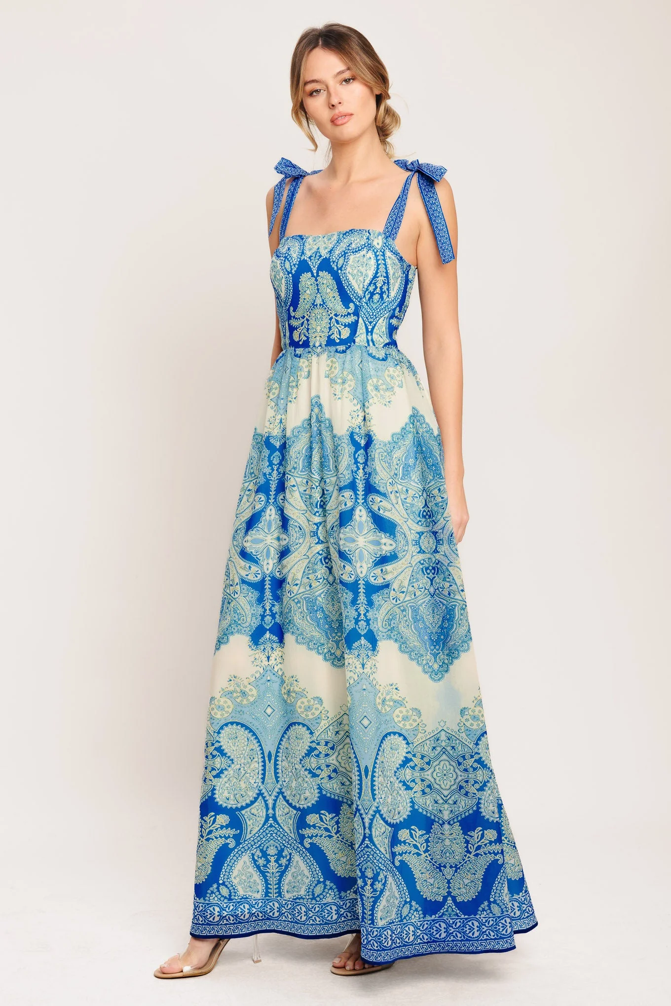 OCEAN TAPESTRY MAXI DRESS - Image 5