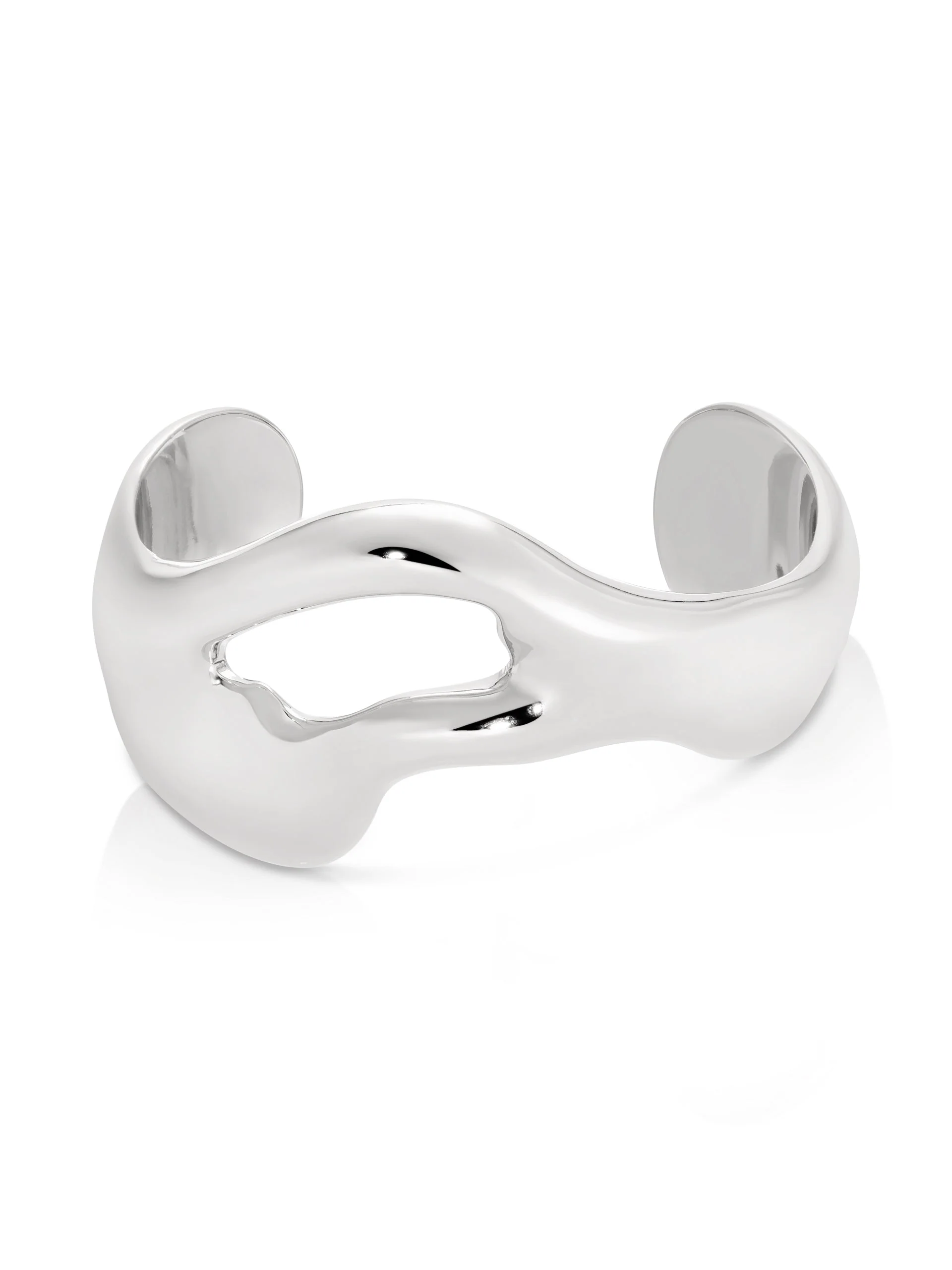 Open Abstract Cuff Bracelet - Image 9