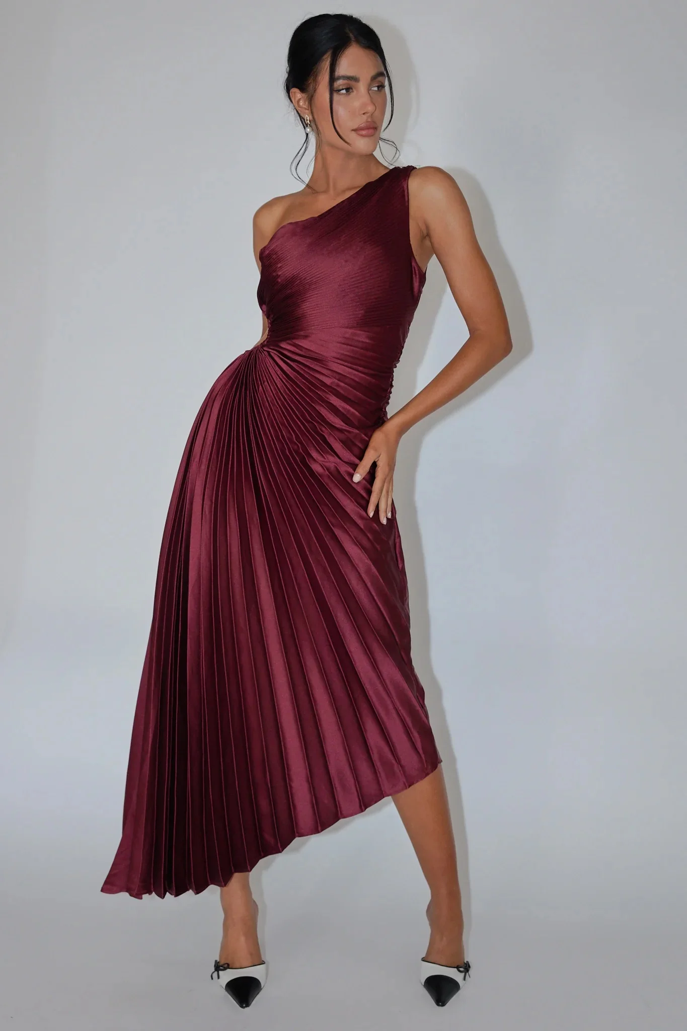 PANAMA MAXI DRESS - WINE - Image 2