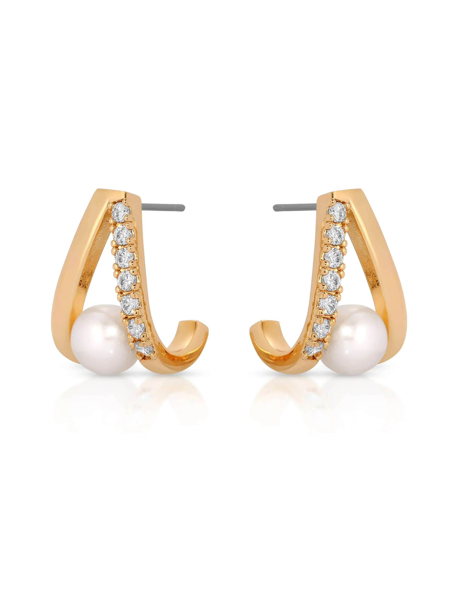 Pavé and Pearl Earrings - Image 7