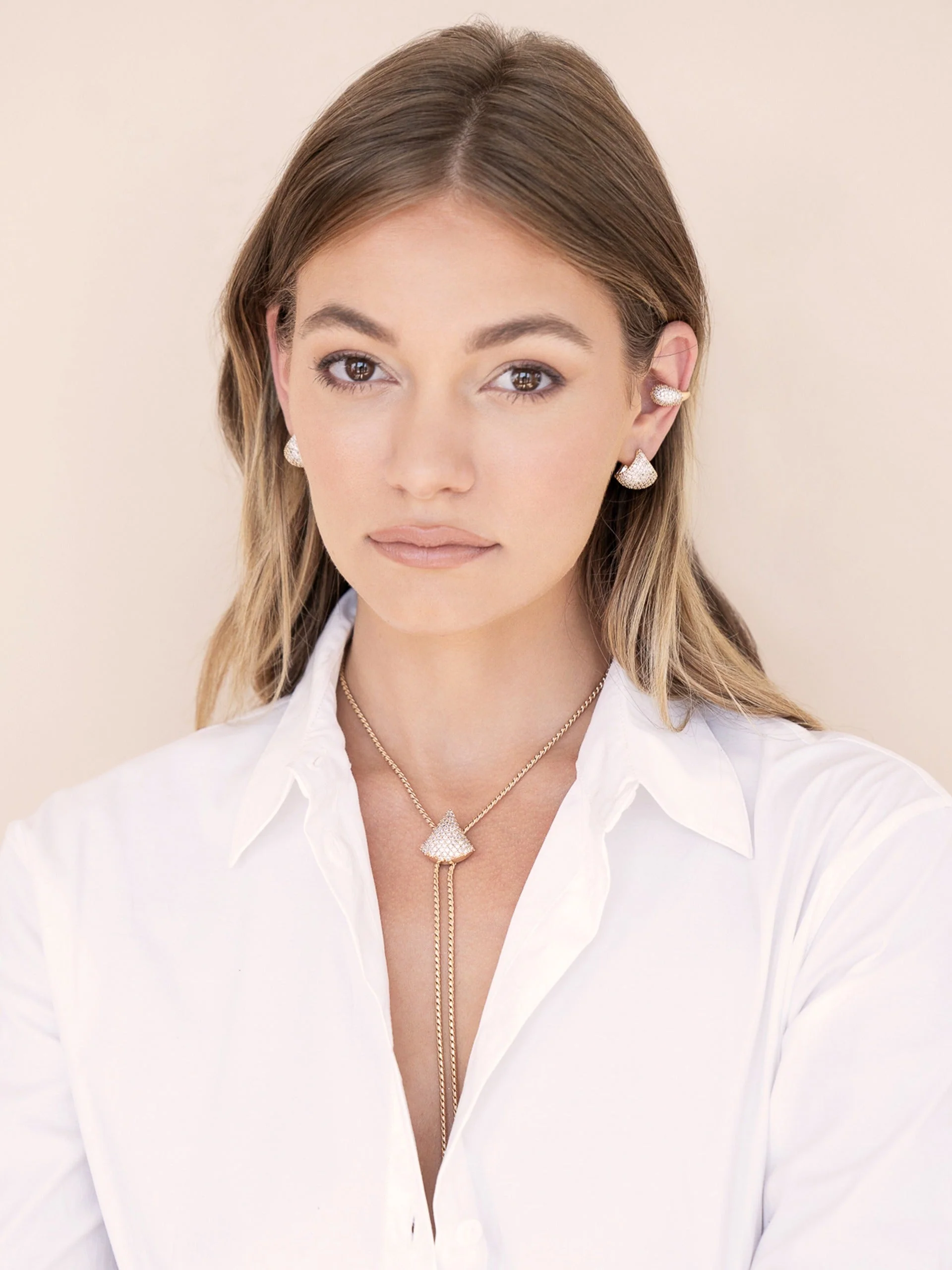 Pavé Encrusted Huggie Hoops - Image 10