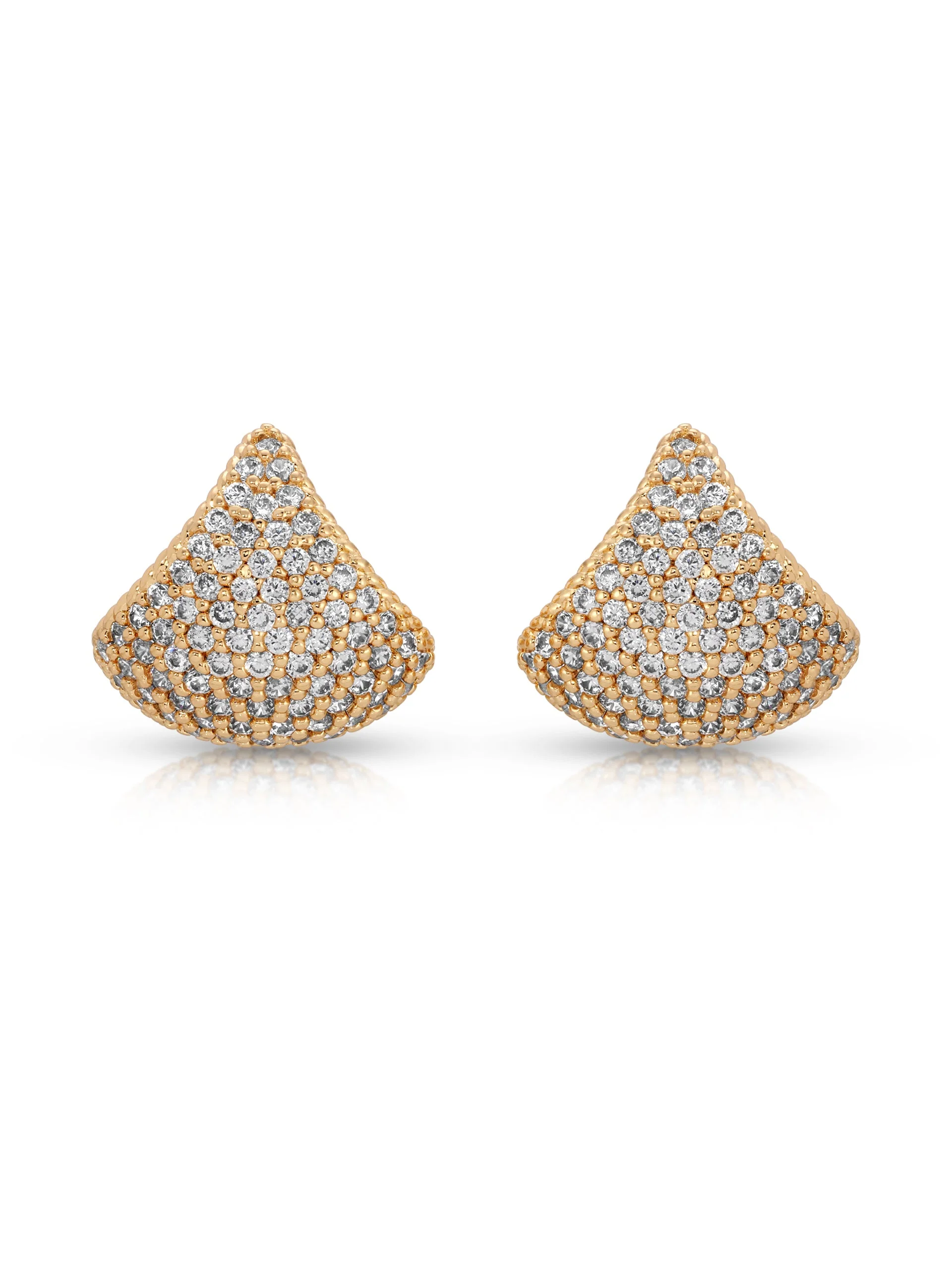 Pavé Encrusted Huggie Hoops - Image 4
