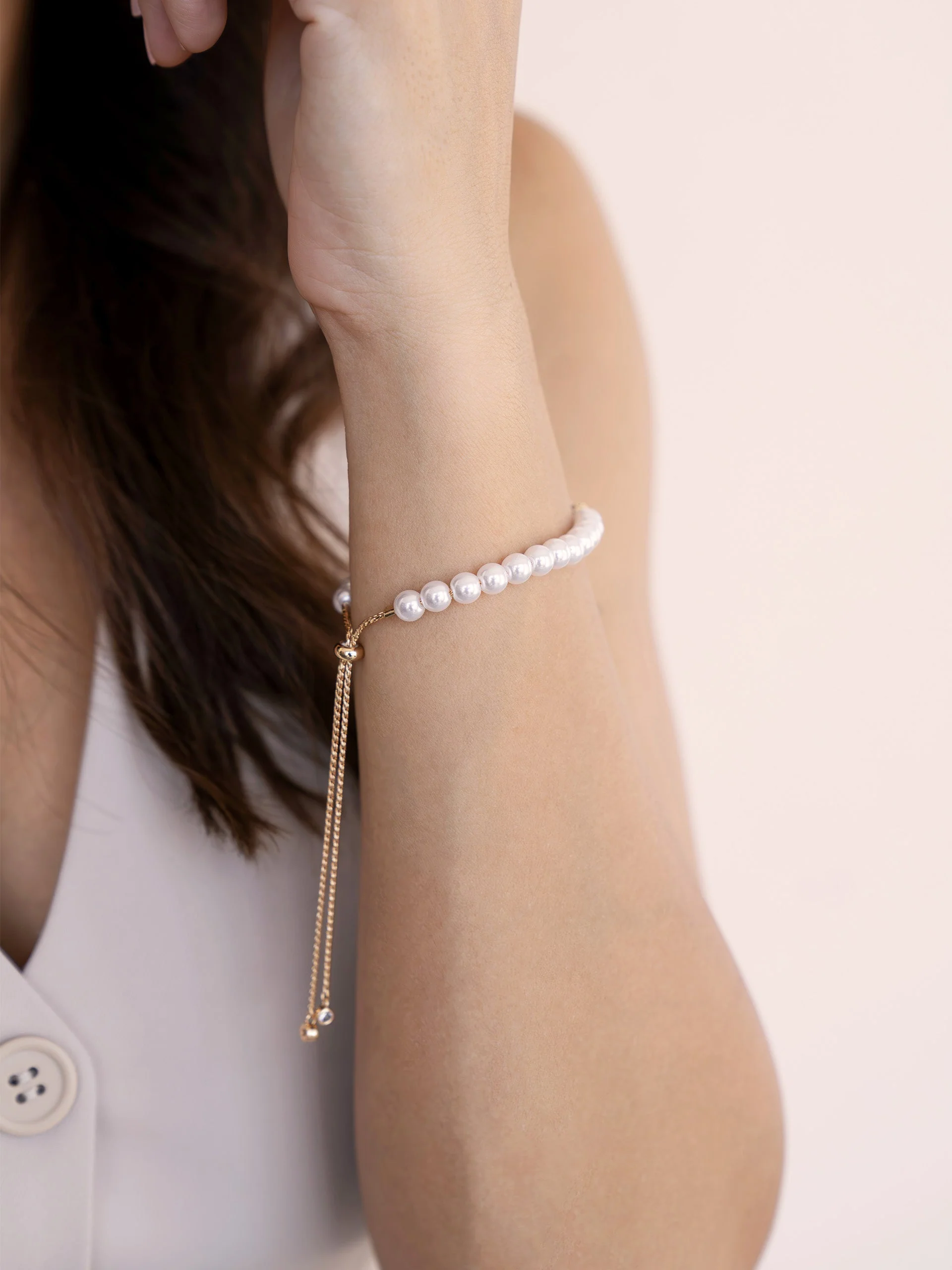 Pearl Adjustable Bracelet - Image 4