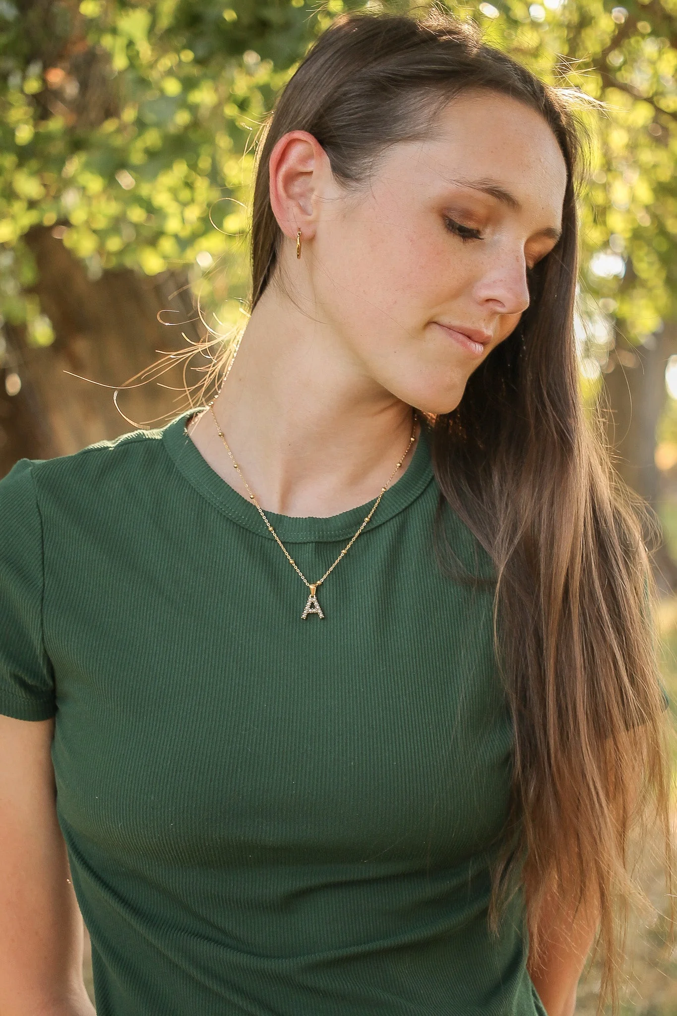 Pearl Initial Necklace - Image 11