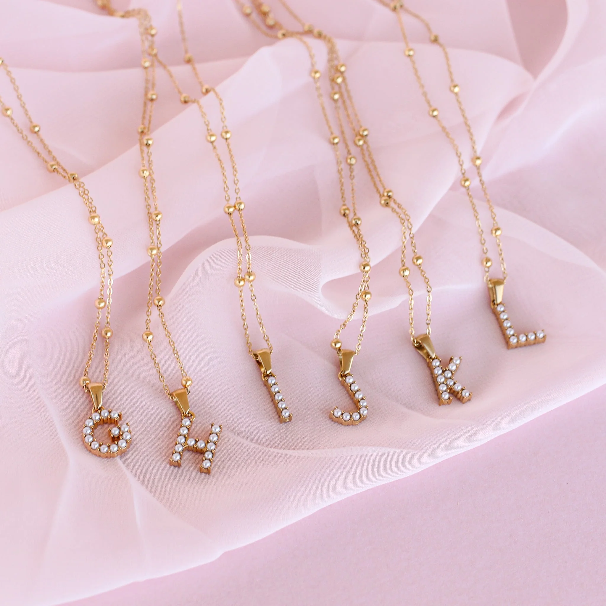 Pearl Initial Necklace - Image 14