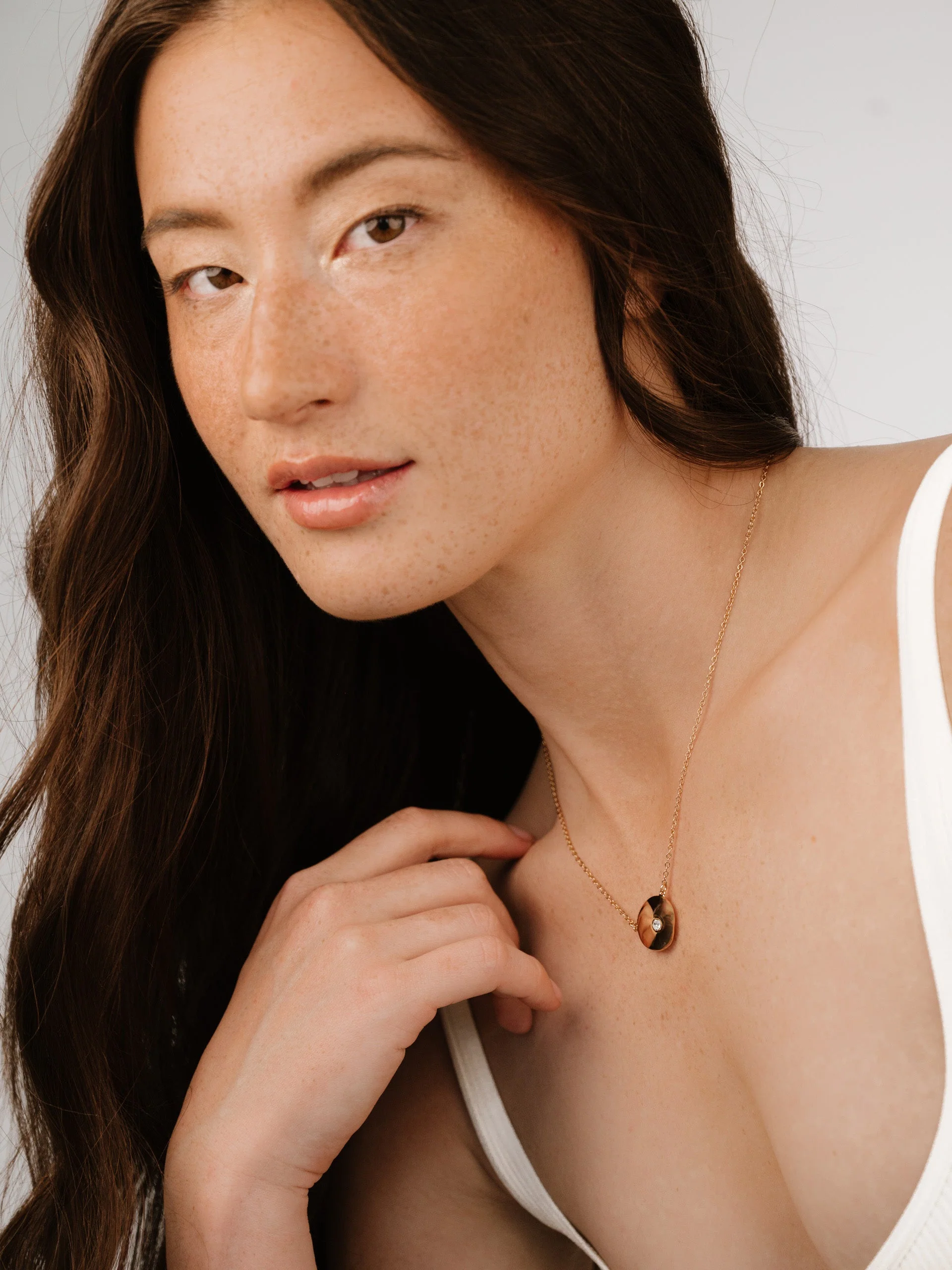 Polished Pebble Pendant Necklace - Image 10