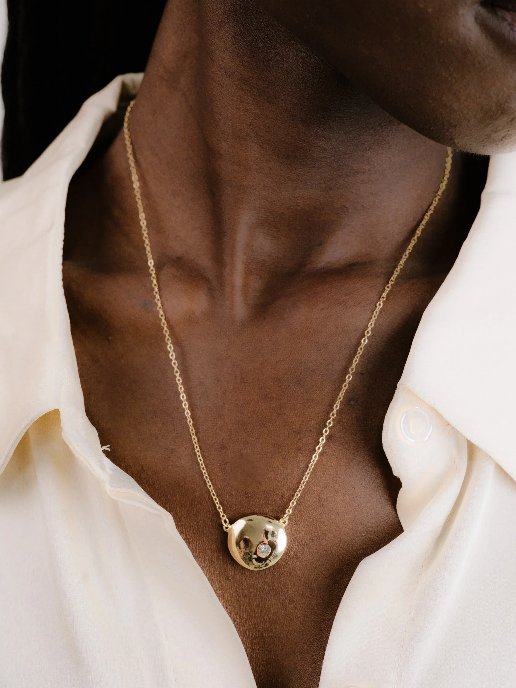 Polished Pebble Pendant Necklace - Image 8