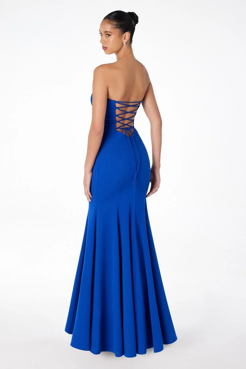Poppy Maxi Dress - Strapless Fitted Dress - Image 11