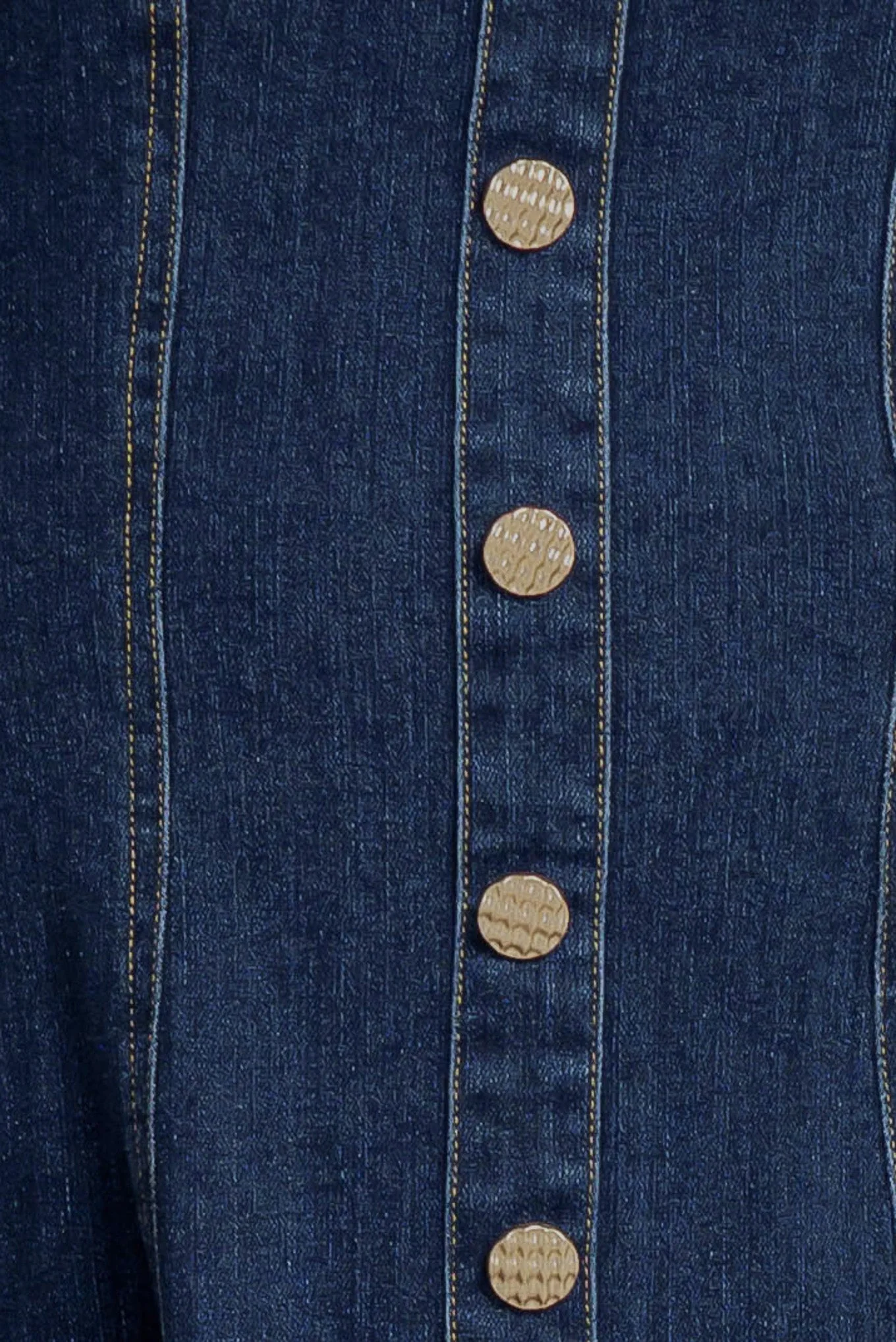 PUFF & PLAY DENIM MINI DRESS - FINAL SALE - Image 8
