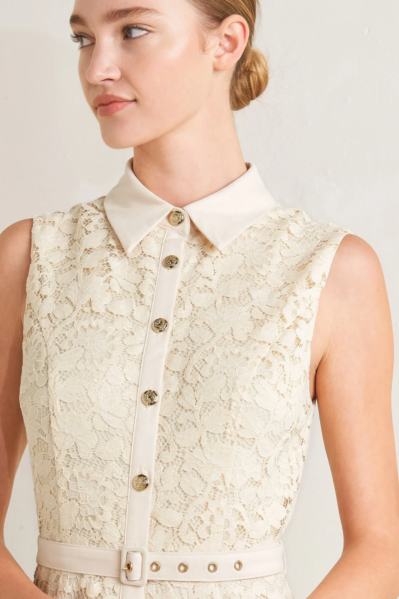 PURELY ROMANTIC LACE MIDI DRESS - FINAL SALE - Image 4