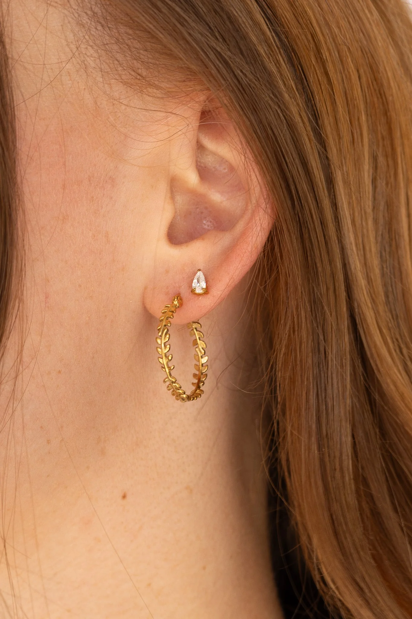 Raindrop Crystal Stud Earring - Image 7