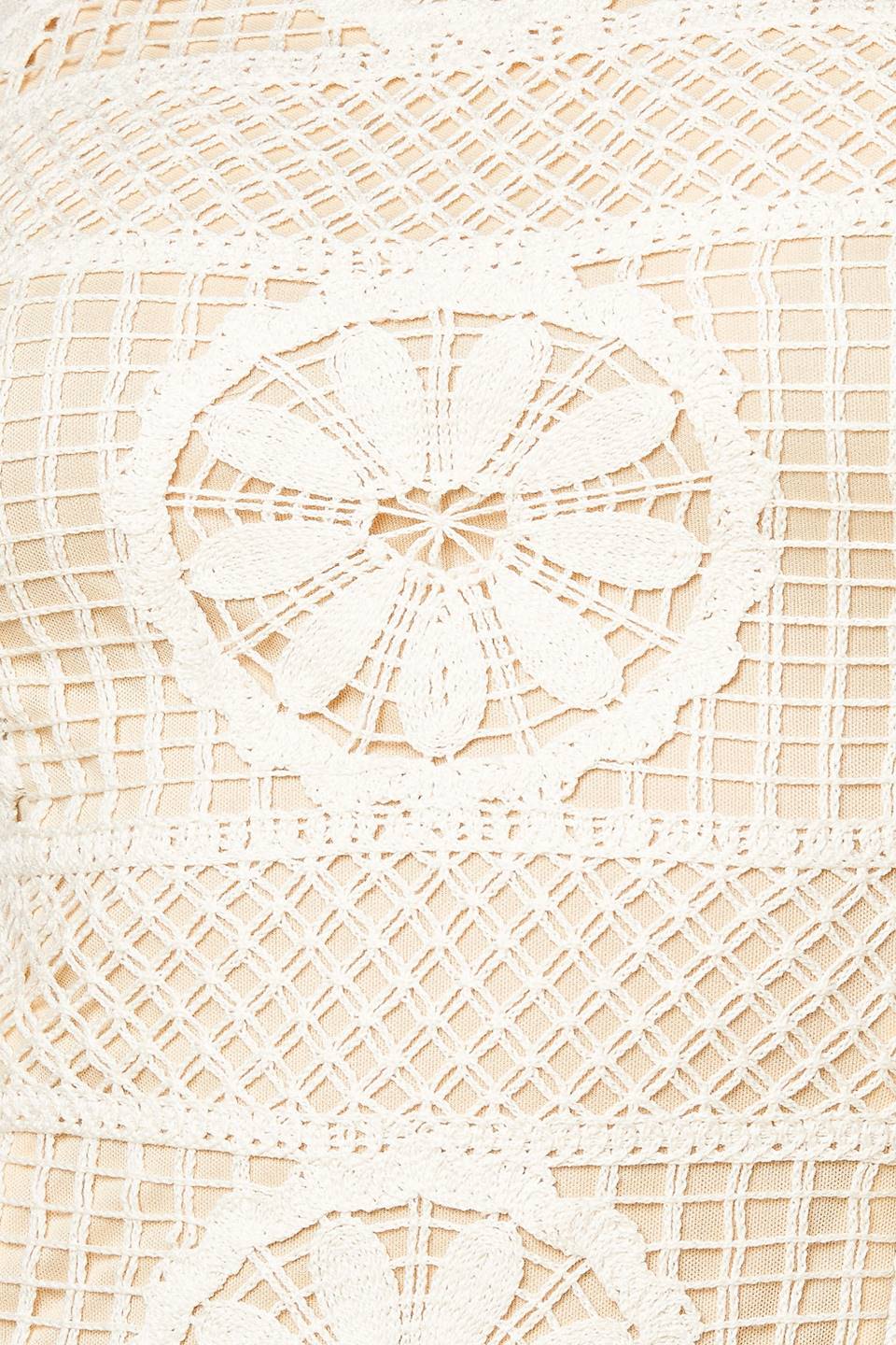 REBECCA LACE MIDI DRESS - CREAM - Image 7