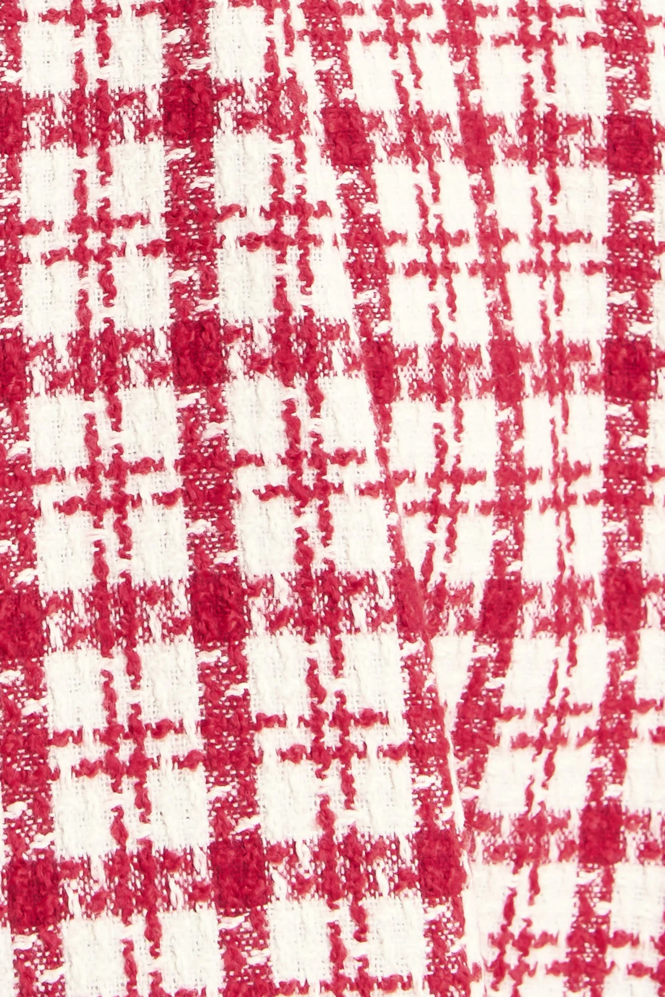RED CHECK TWEED MINI DRESS - Image 8