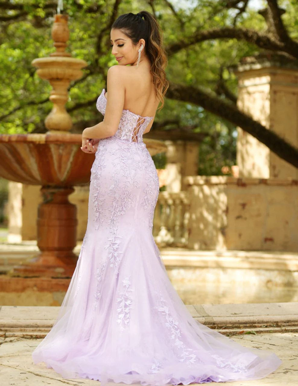 Reva Corset Gown - Lilac - Image 6