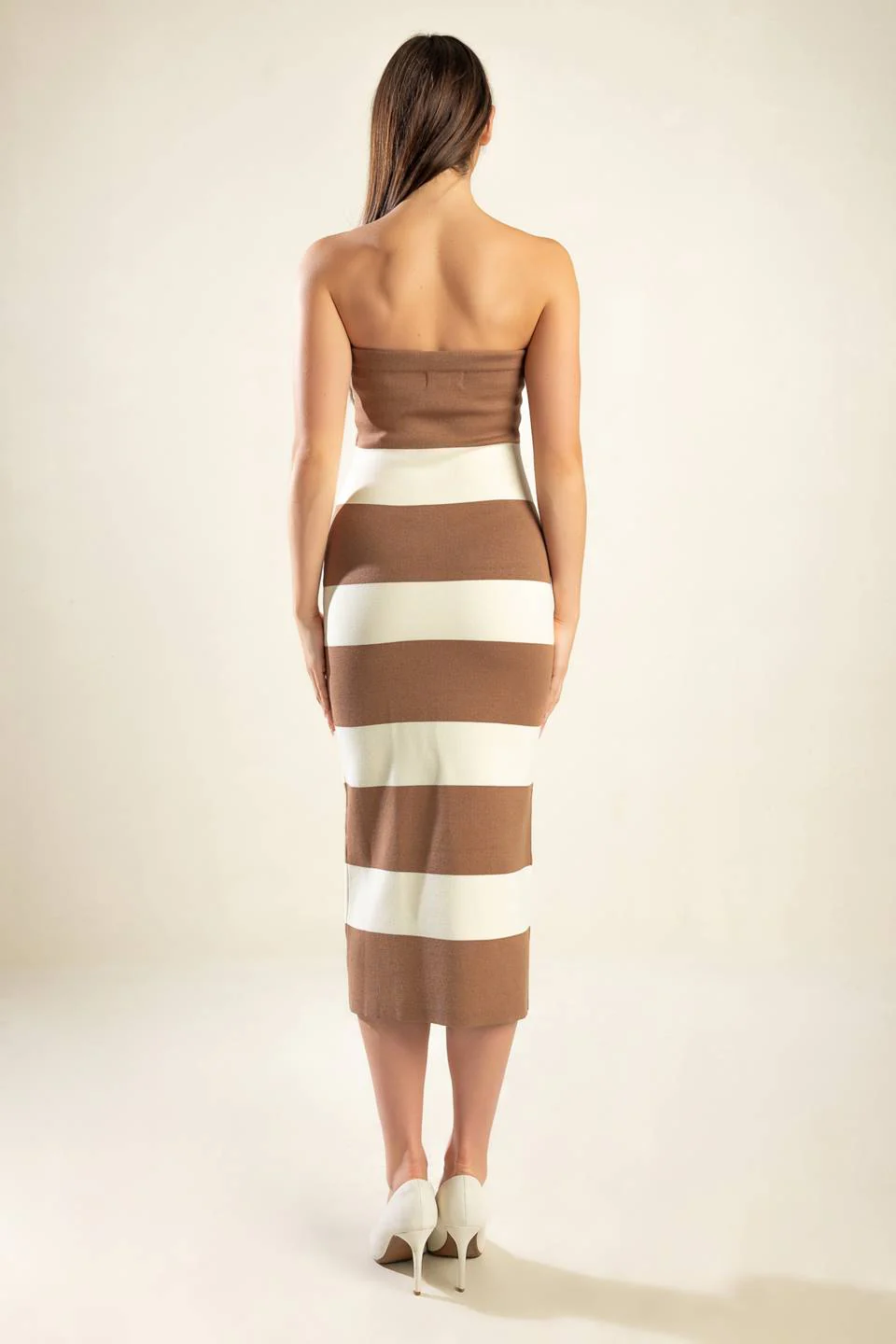 ROMANTIC AFTERNOON - STRAPLESS KNIT DRESS - Image 5