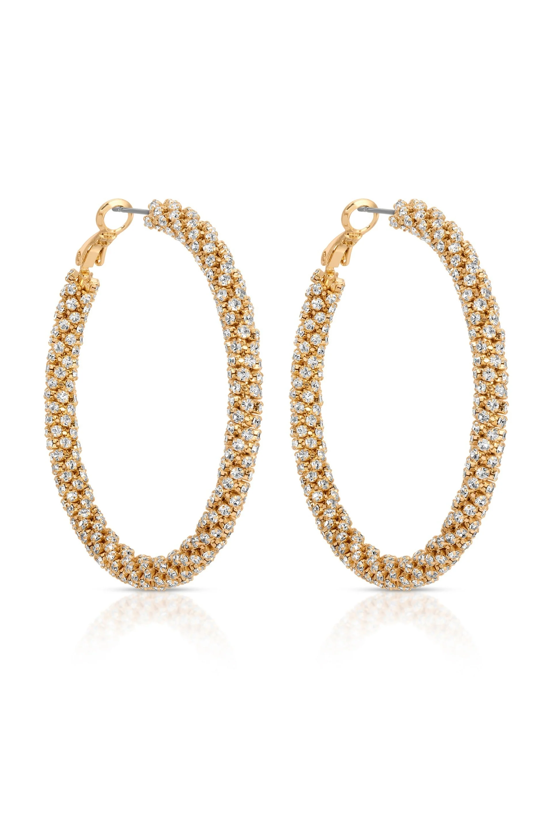Rope Chain Hoop Earrings - Image 3