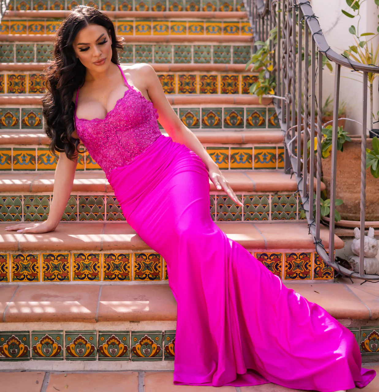 Rylie Gown - Fuchsia - Image 5
