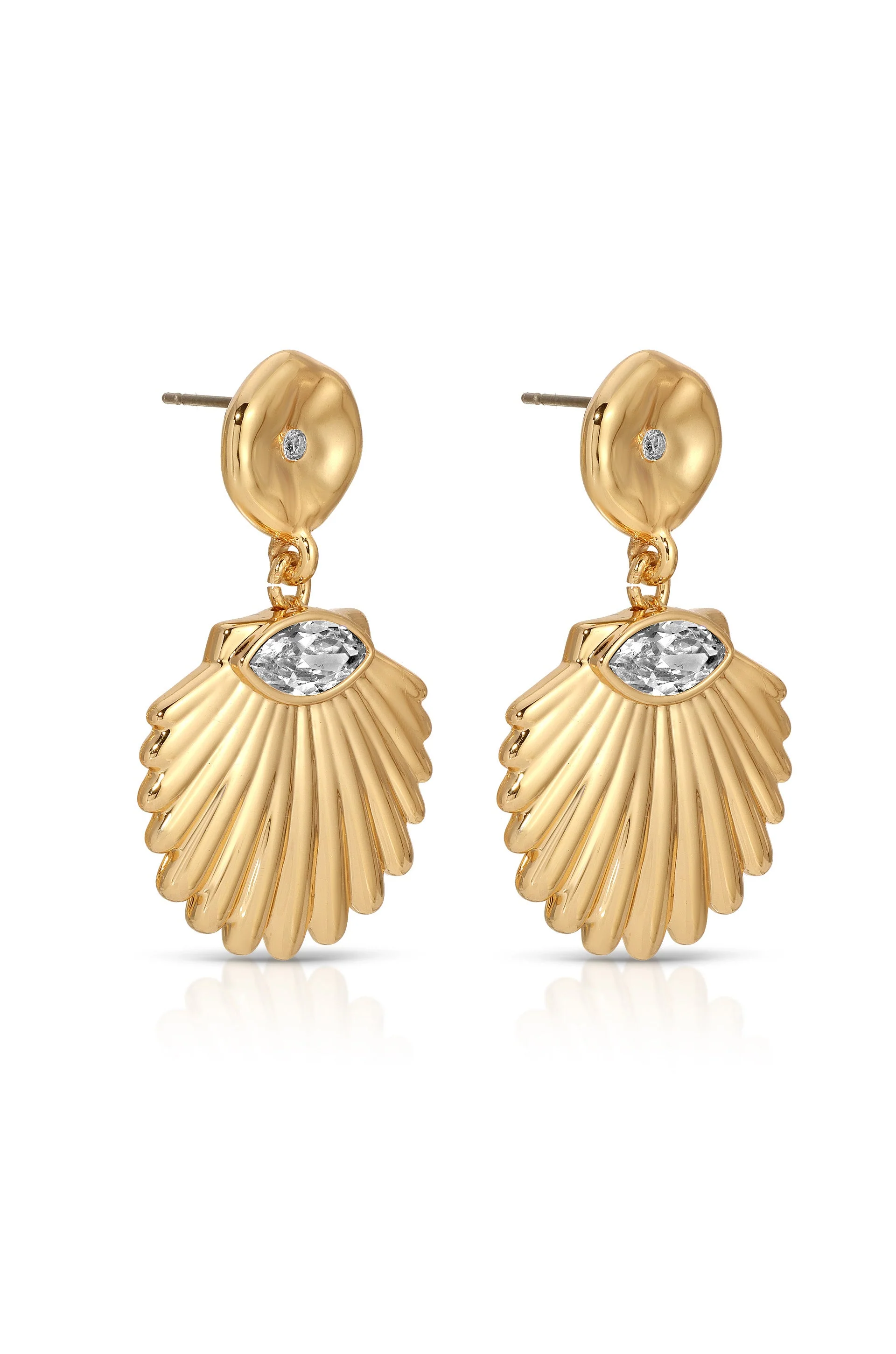Santorini Shell Drop Earrings - Image 4