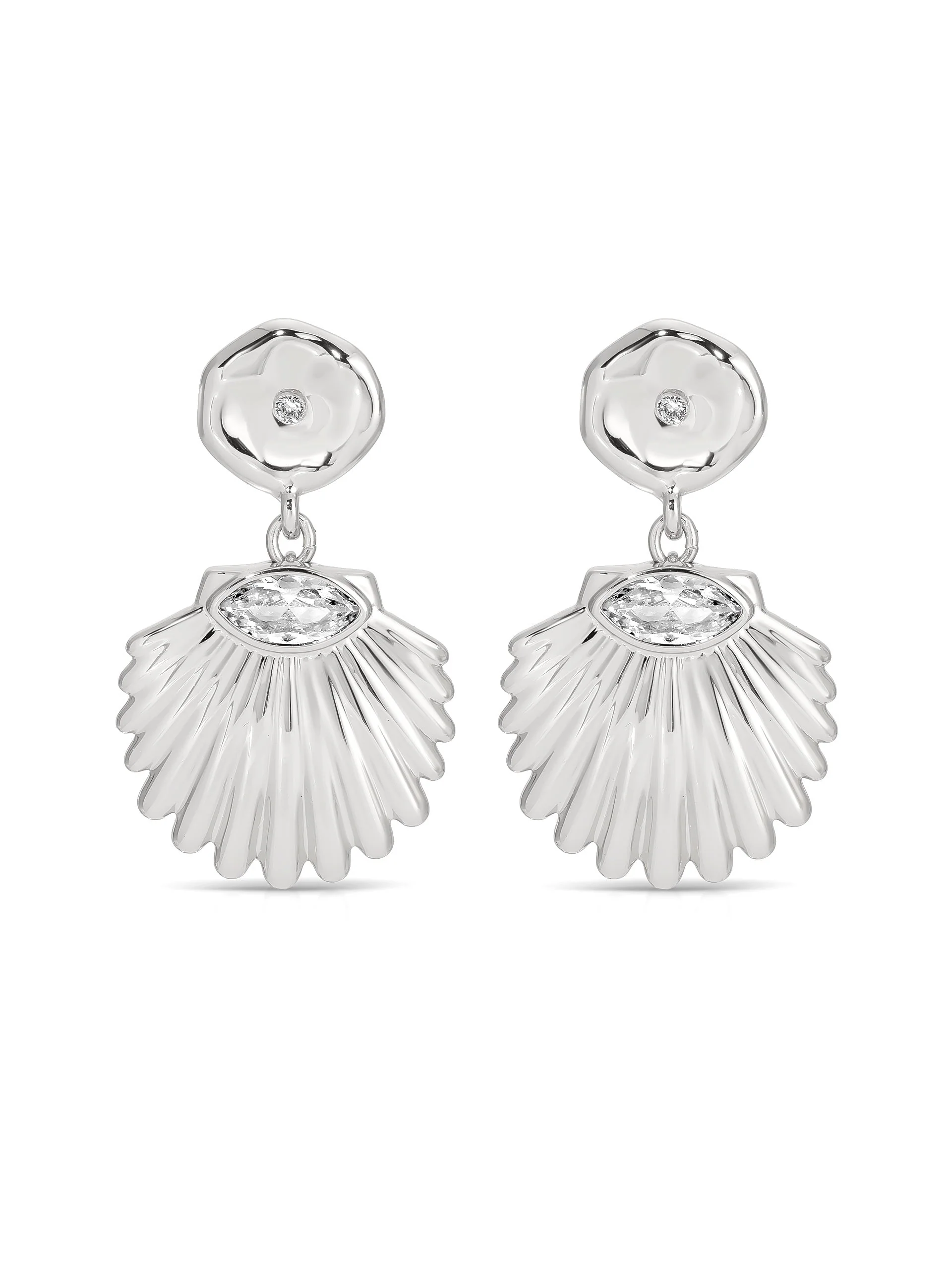 Santorini Shell Drop Earrings - Image 9