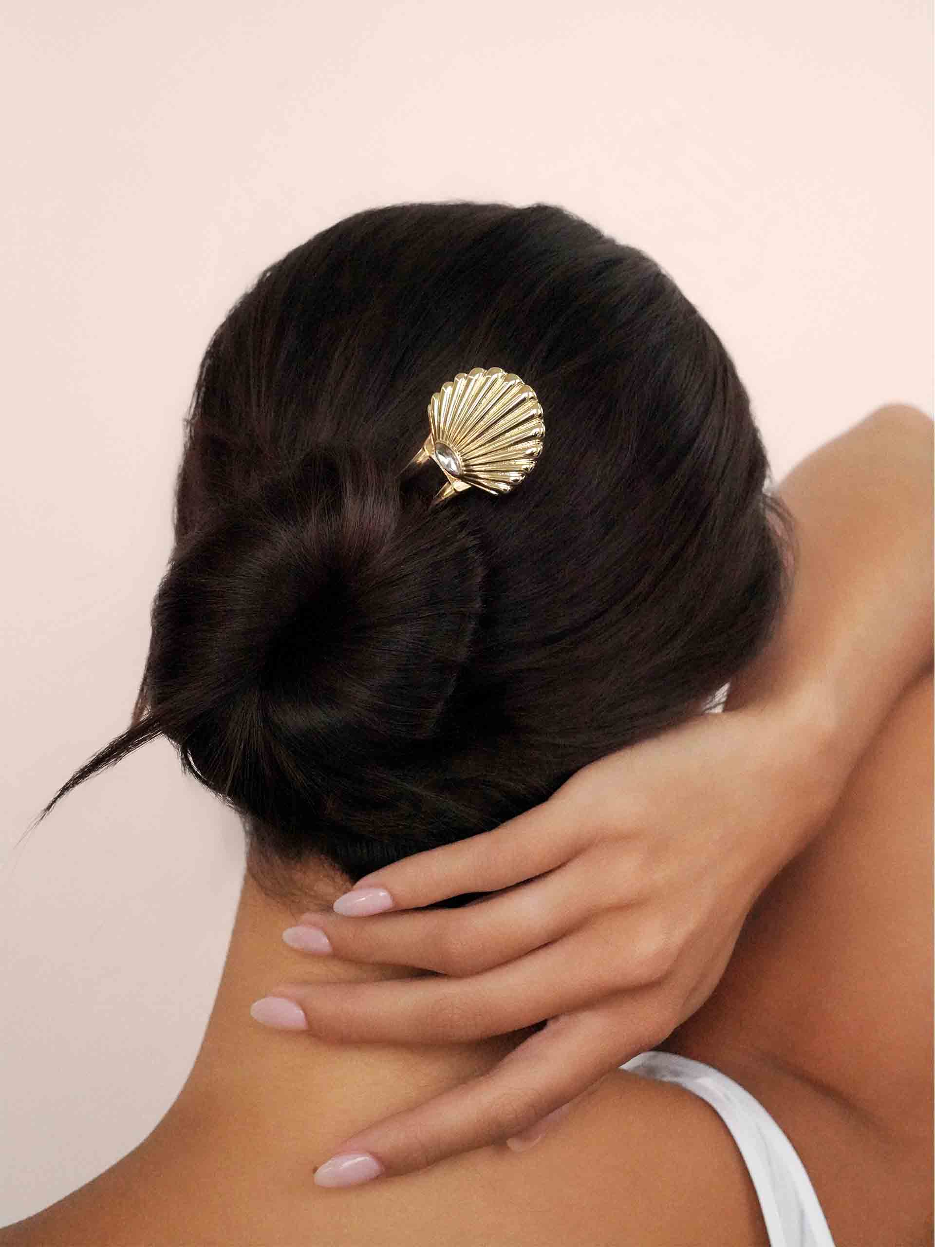 Santorini Shell Hair Pin - Image 4