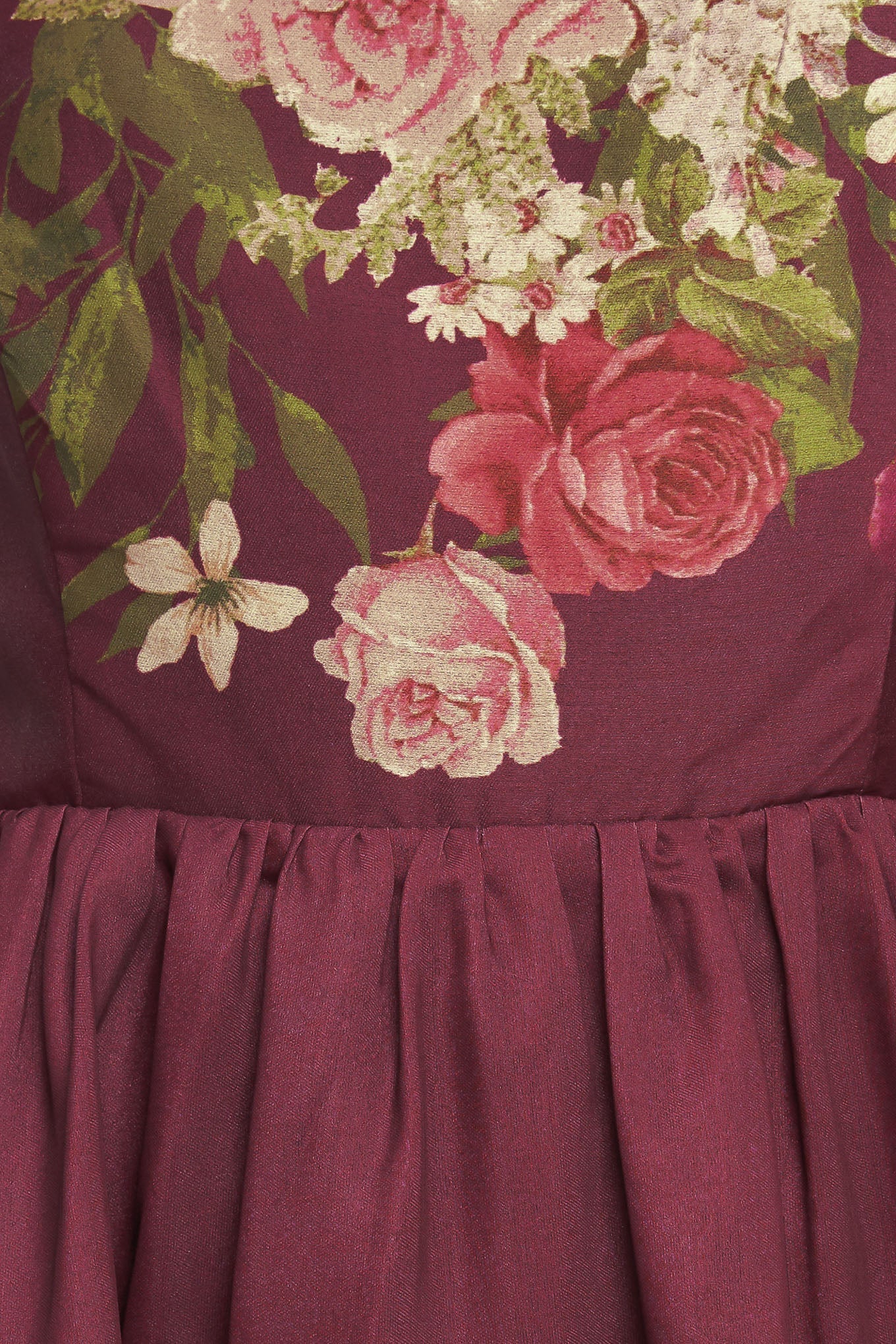 SECRET GARDEN ROMANCE BURGUNDY MAXI DRESS - Image 6