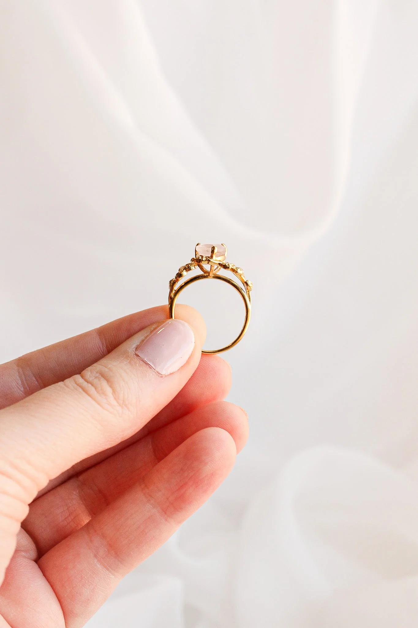 Seraphina Rose Quartz Ring - Image 5