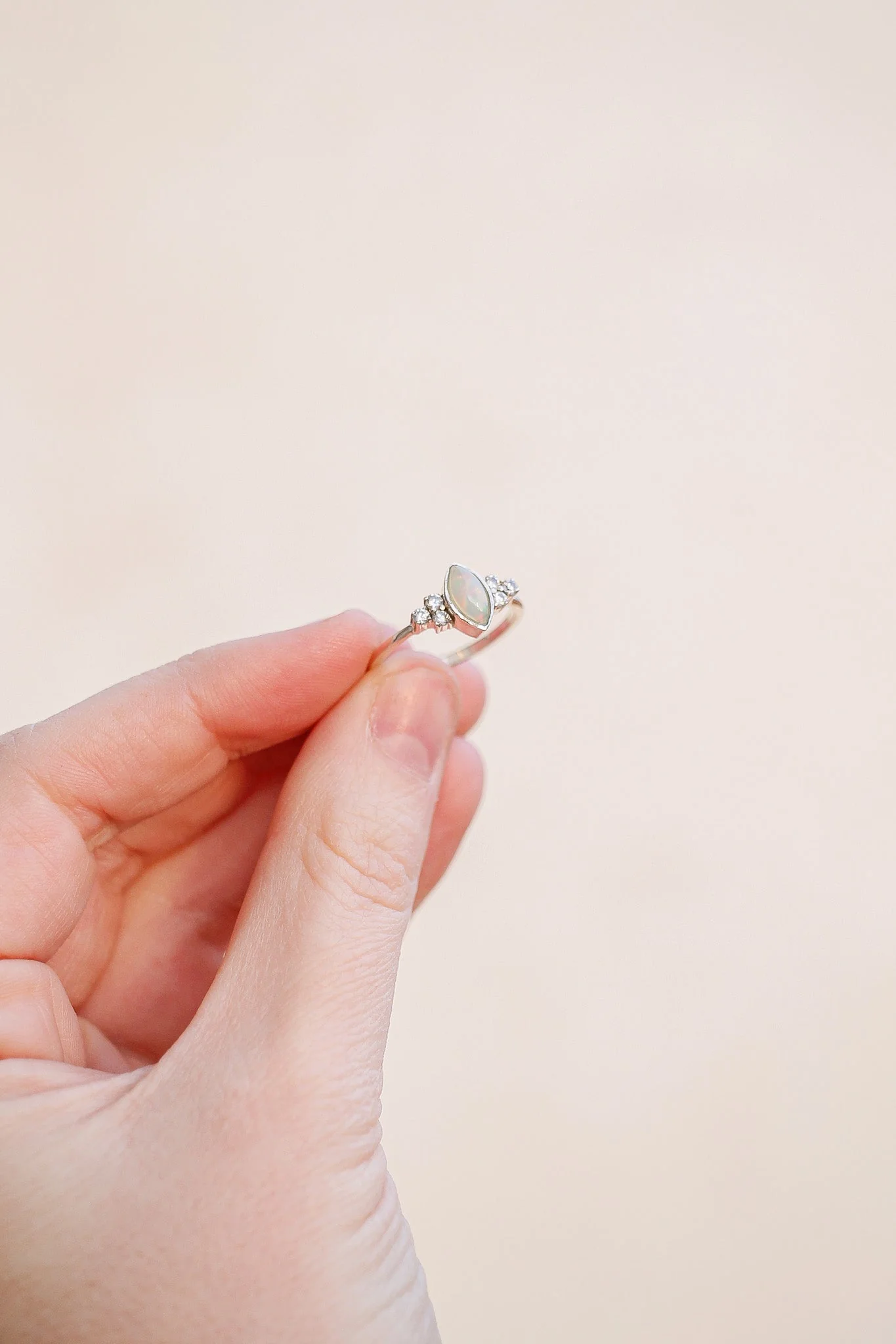 Serena Opal Ring in Silver - Image 6