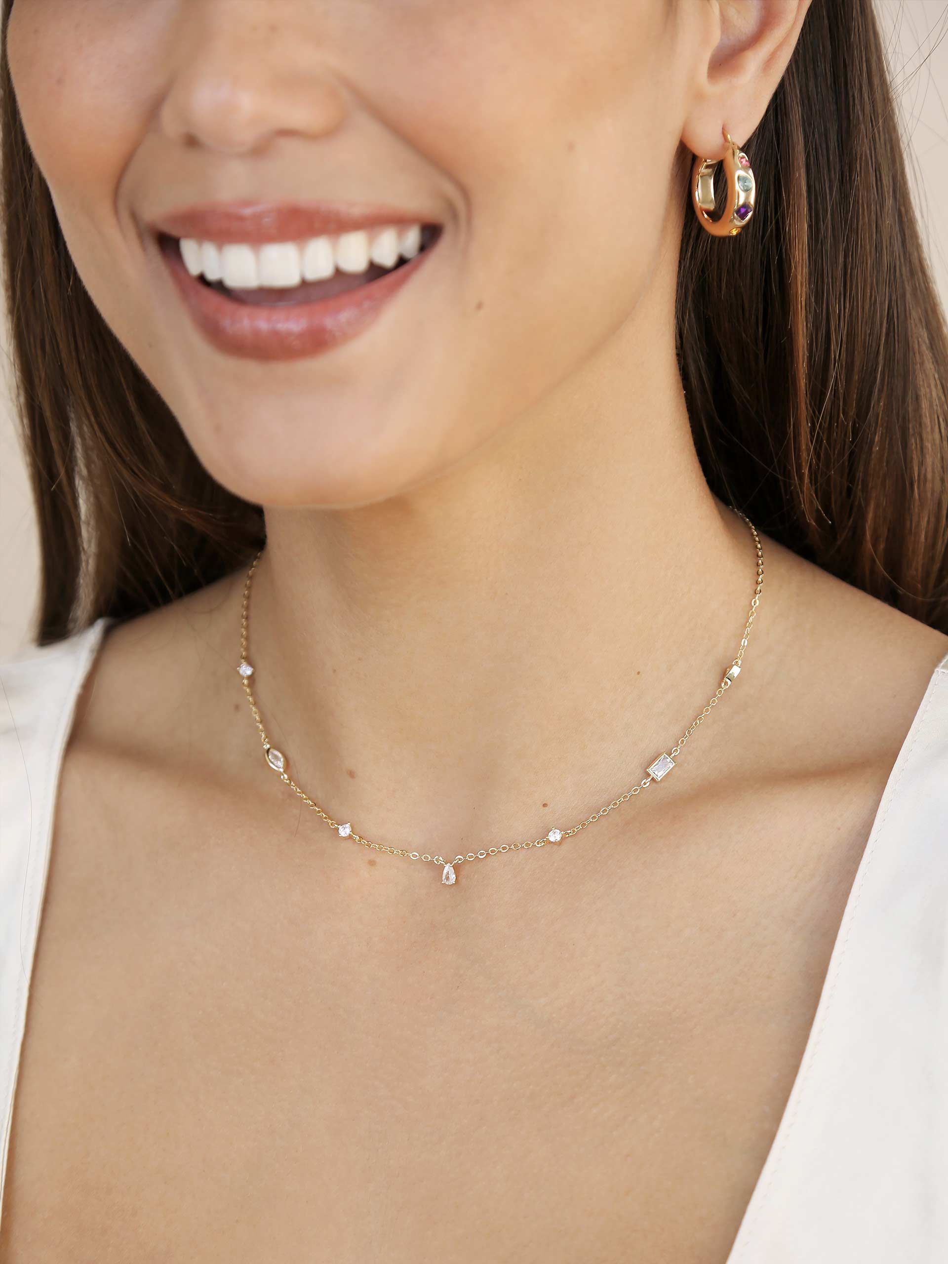 Shapely Crystals Necklace - Image 3