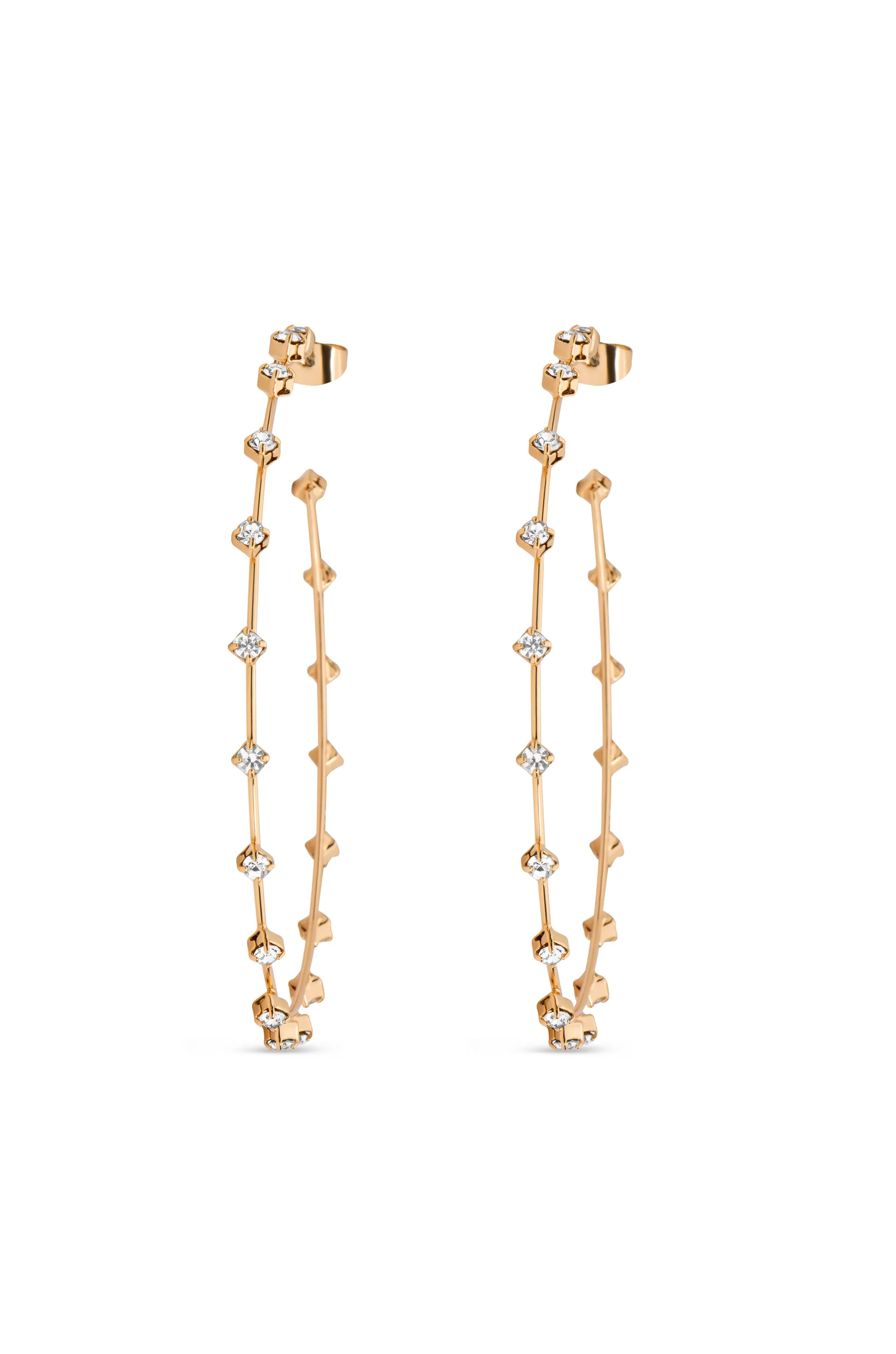 Simple Spark Crystal Hoops - Image 3