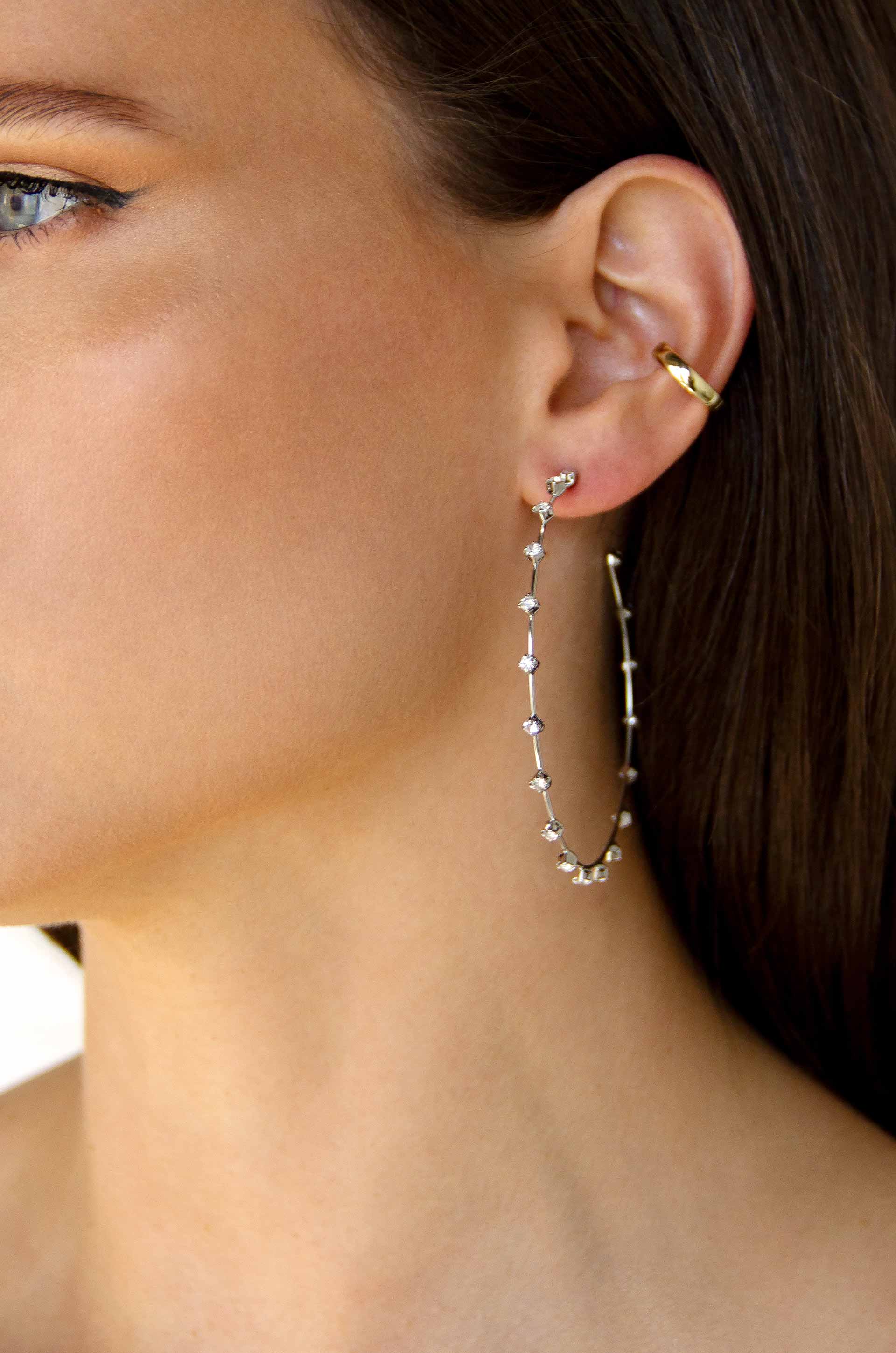 Simple Spark Crystal Hoops - Image 8
