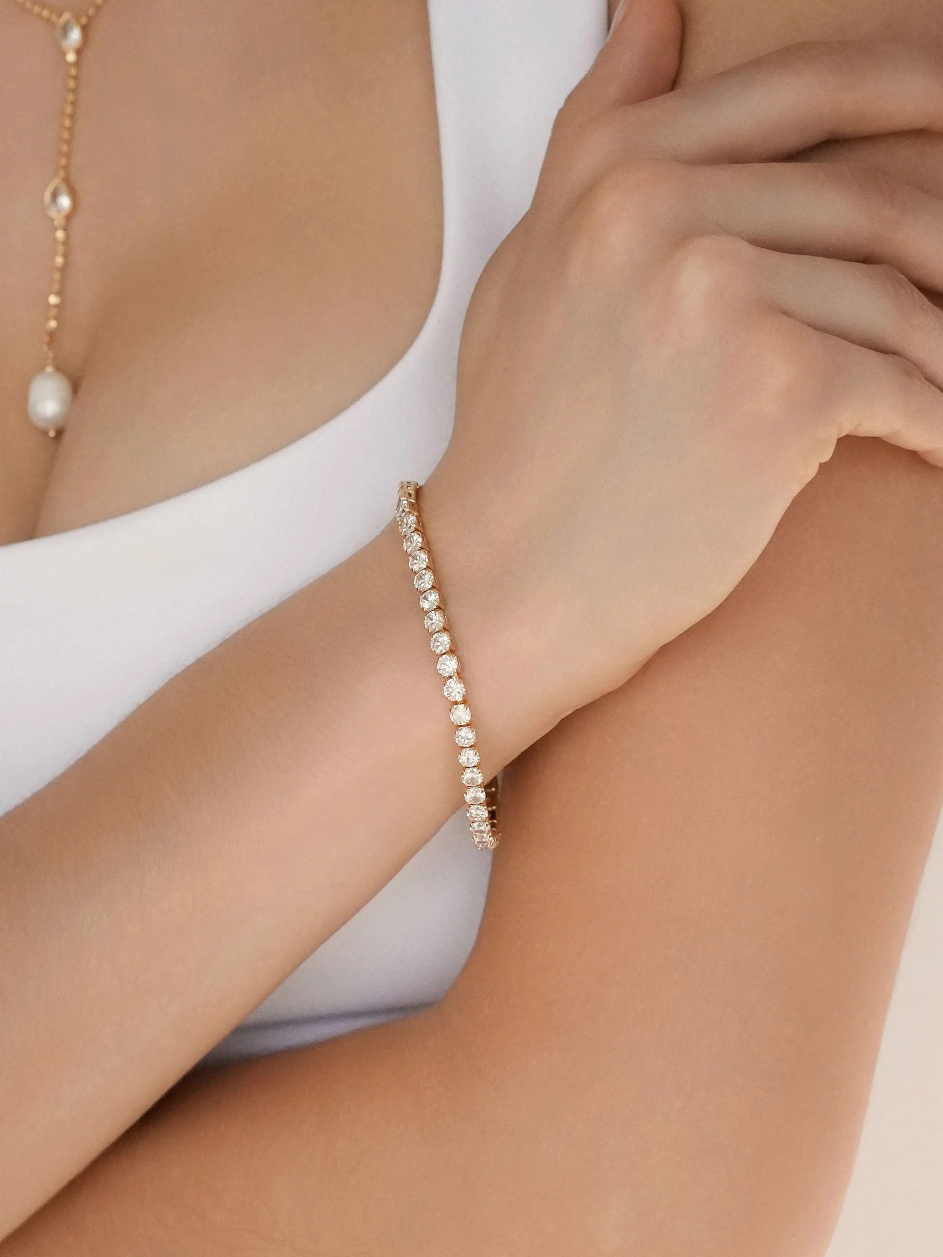Single Row Tennis Bracelet