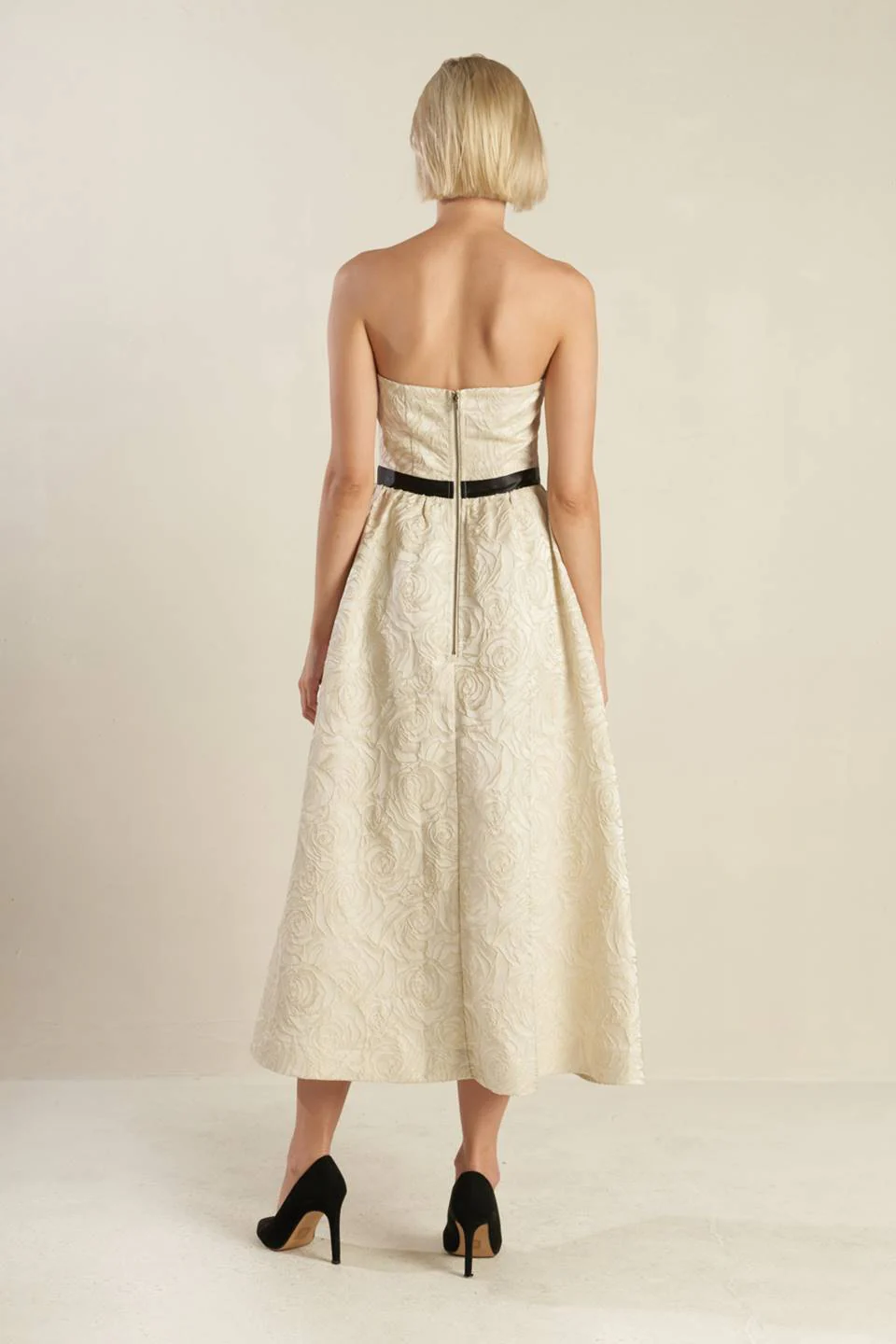 GET WHAT YOU NEED CHAMPAGNE MIDI DRESS - FINAL SALE - Image 2