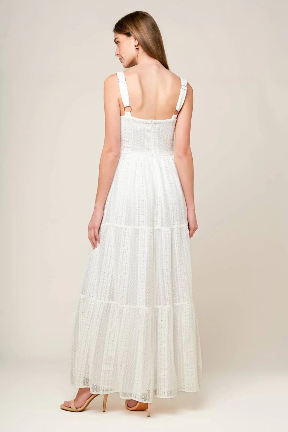 AFTER THE RAIN - WHITE LACE MAXI DRESS - Image 2