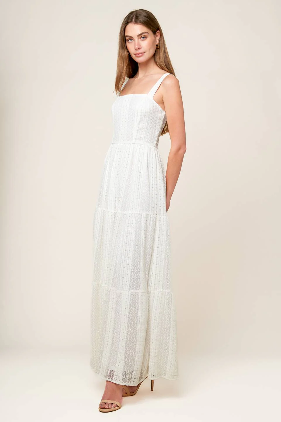AFTER THE RAIN - WHITE LACE MAXI DRESS - Image 6