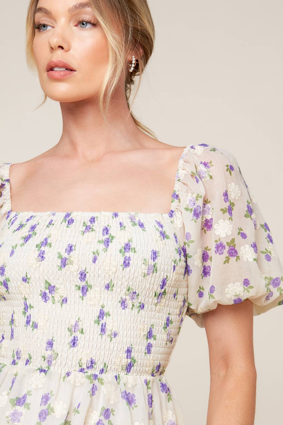 MAKING CONNECTIONS MINI DRESS - CREAM - FINAL SALE - Image 6