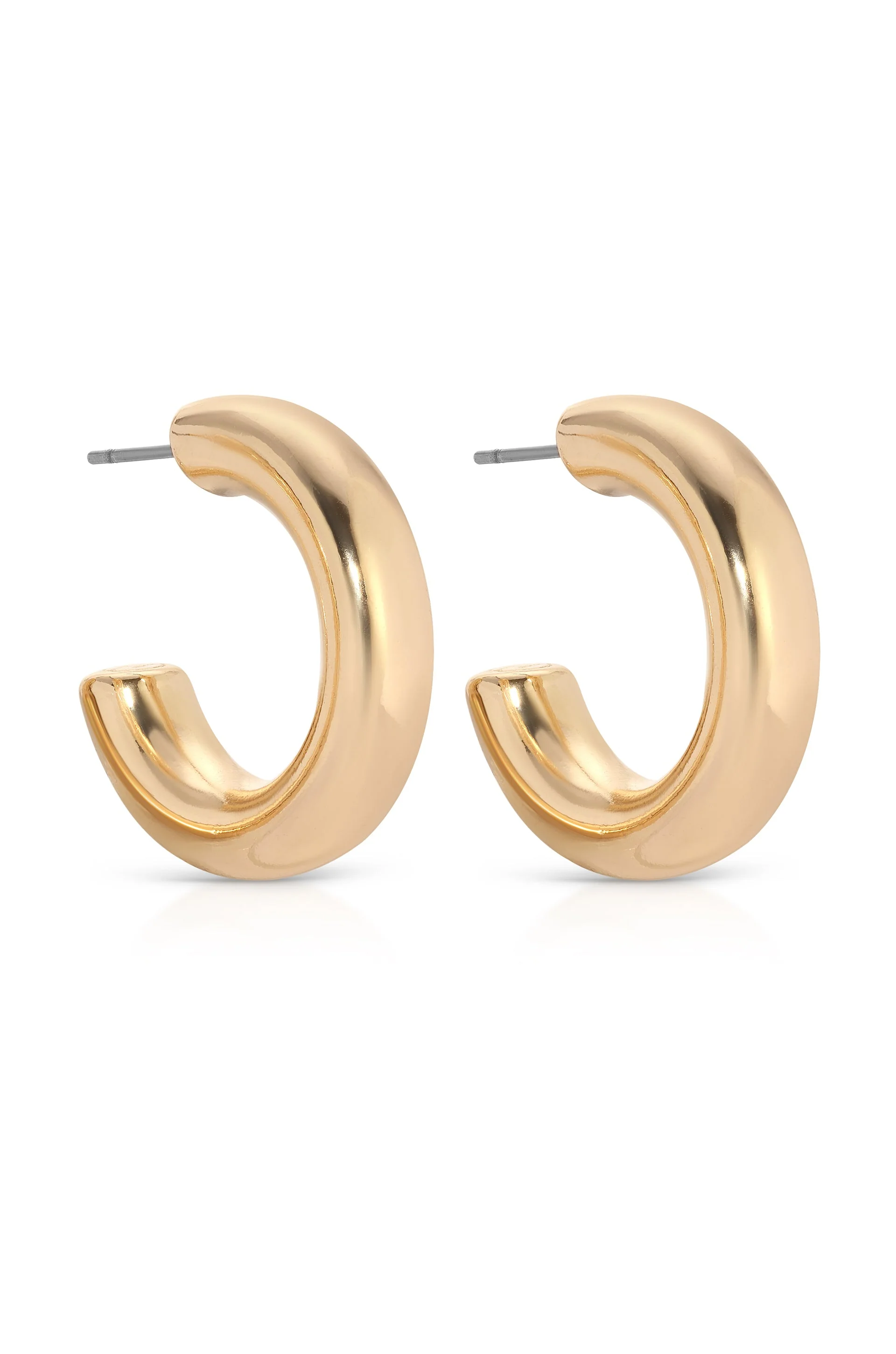 Small Thick Classic Hoops - Image 9