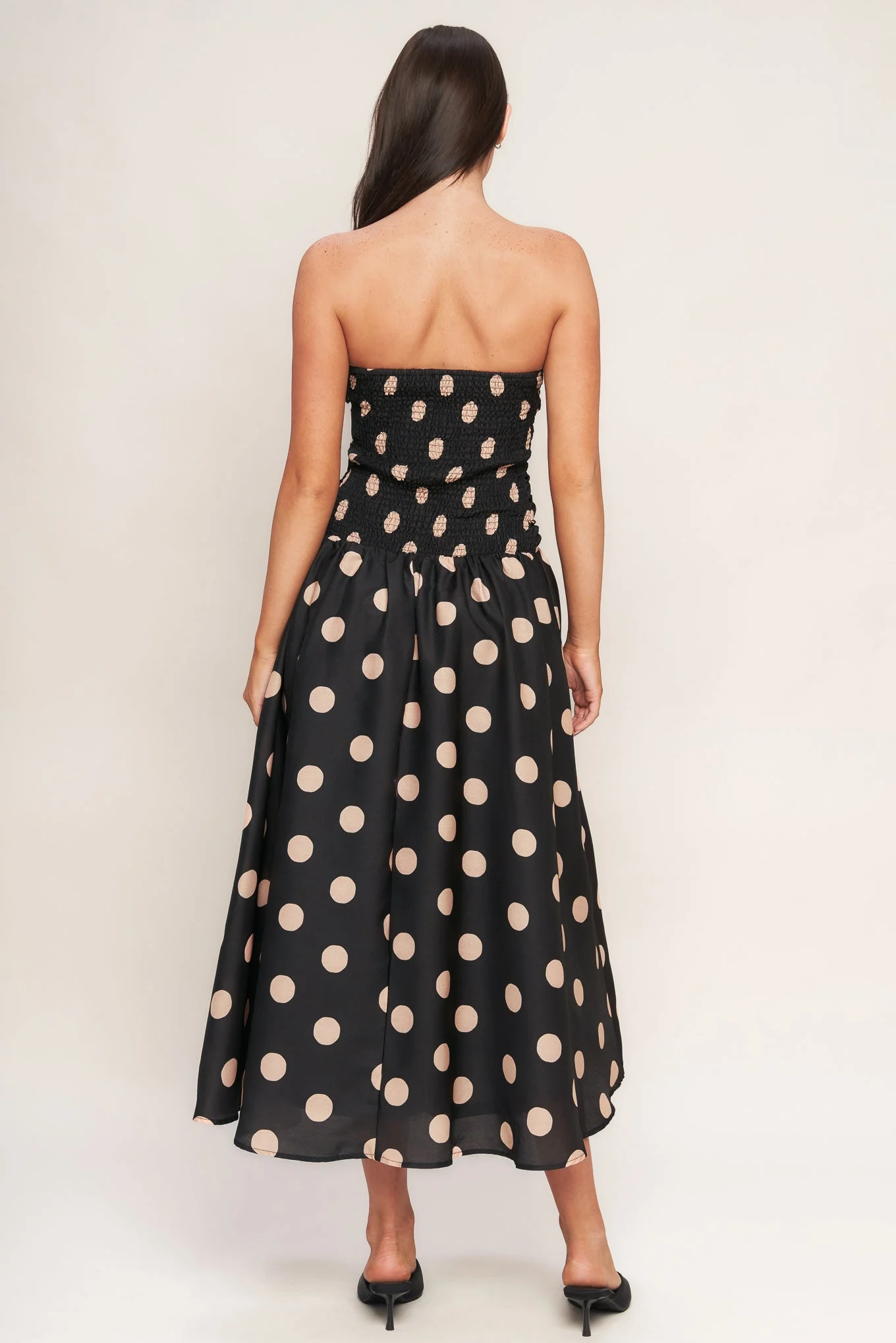 SPOTLIGHT HOUR POLKA DOT MIDI DRESS - FINAL SALE - Image 3